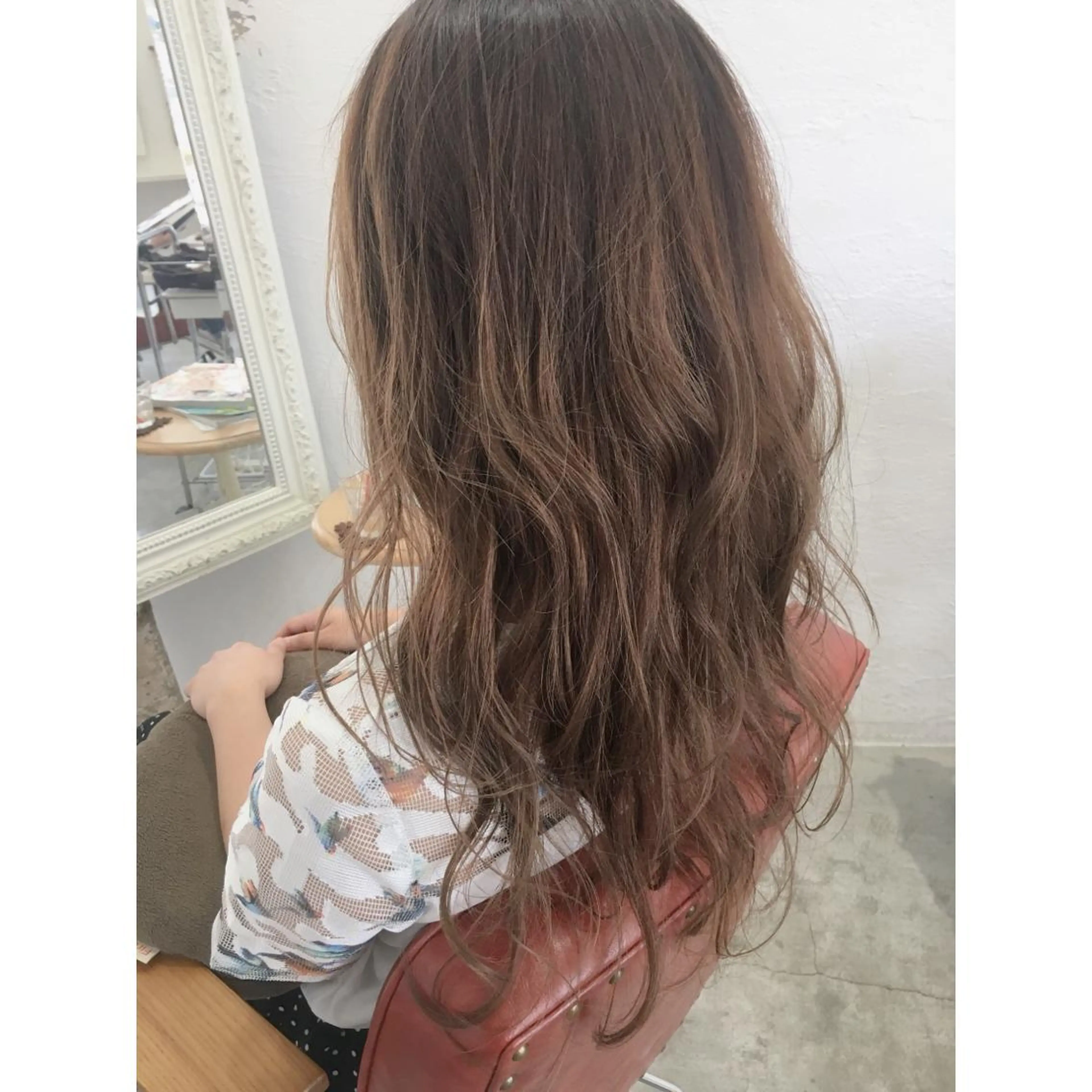 ロング カラー カット ヘアカラー fio マナミのヘアスタイル