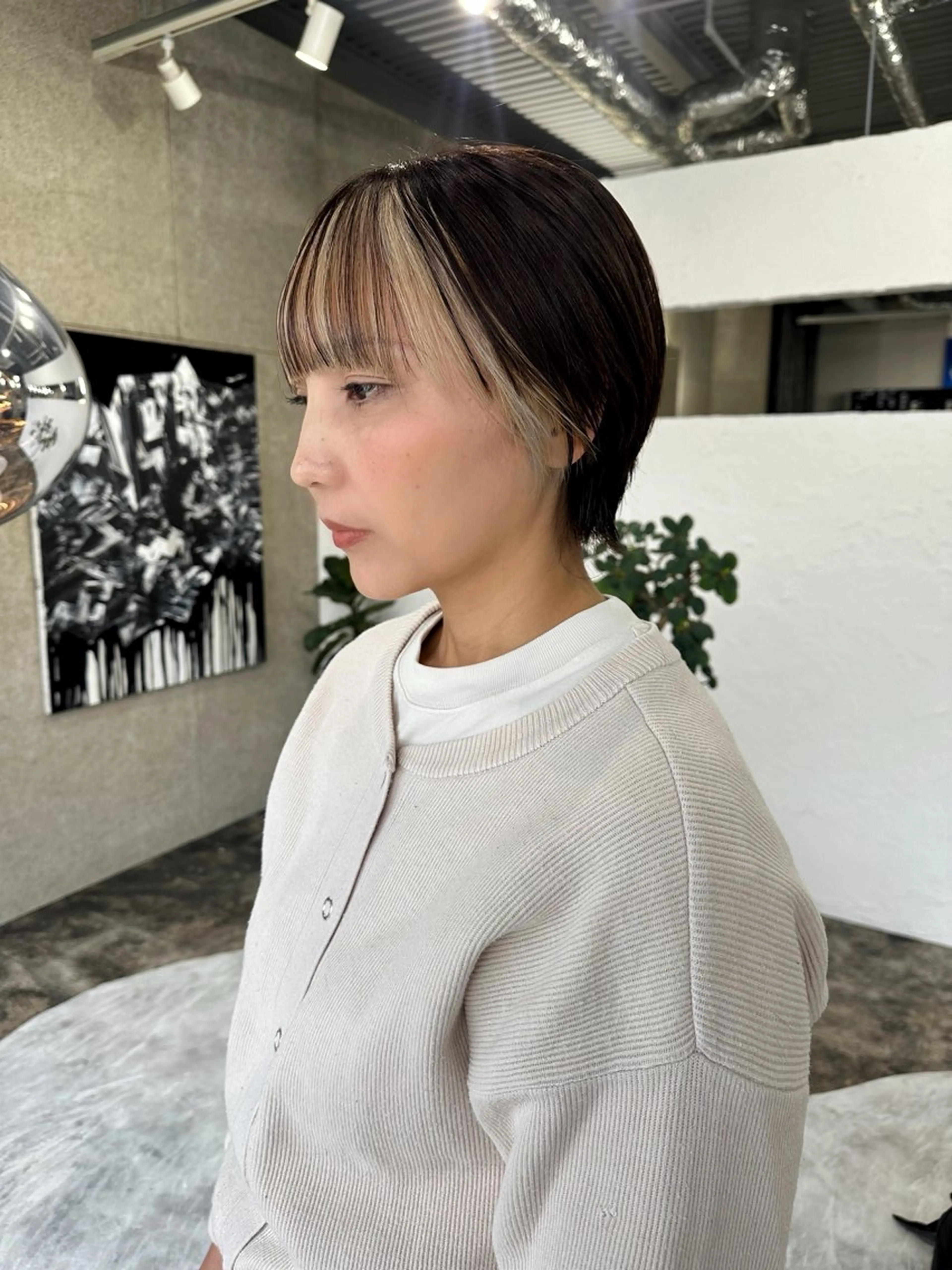 ショート ヘアカラー 岩間 萌々果/eimのヘアスタイル