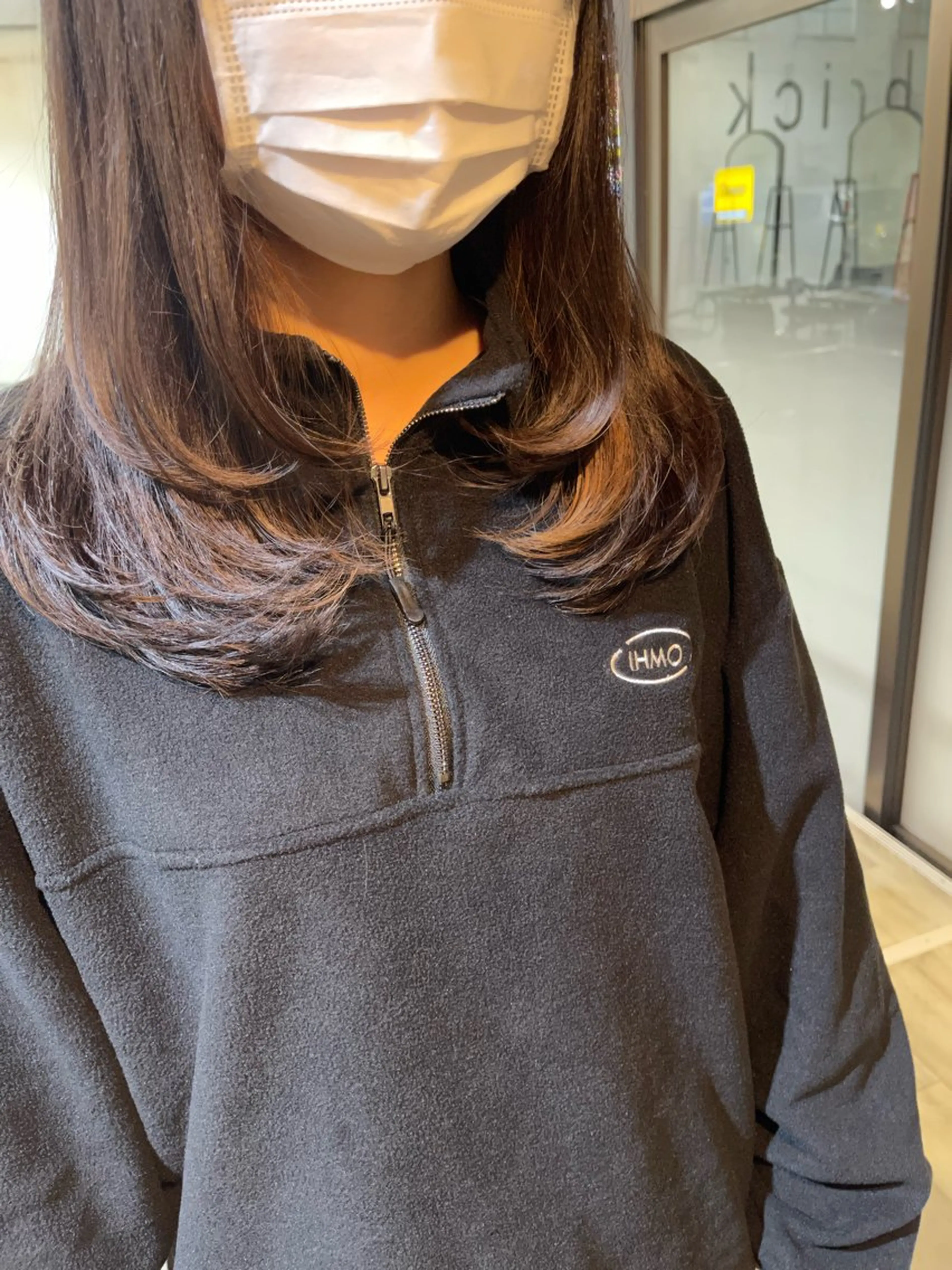 セミロング 米元 春奈のヘアスタイル