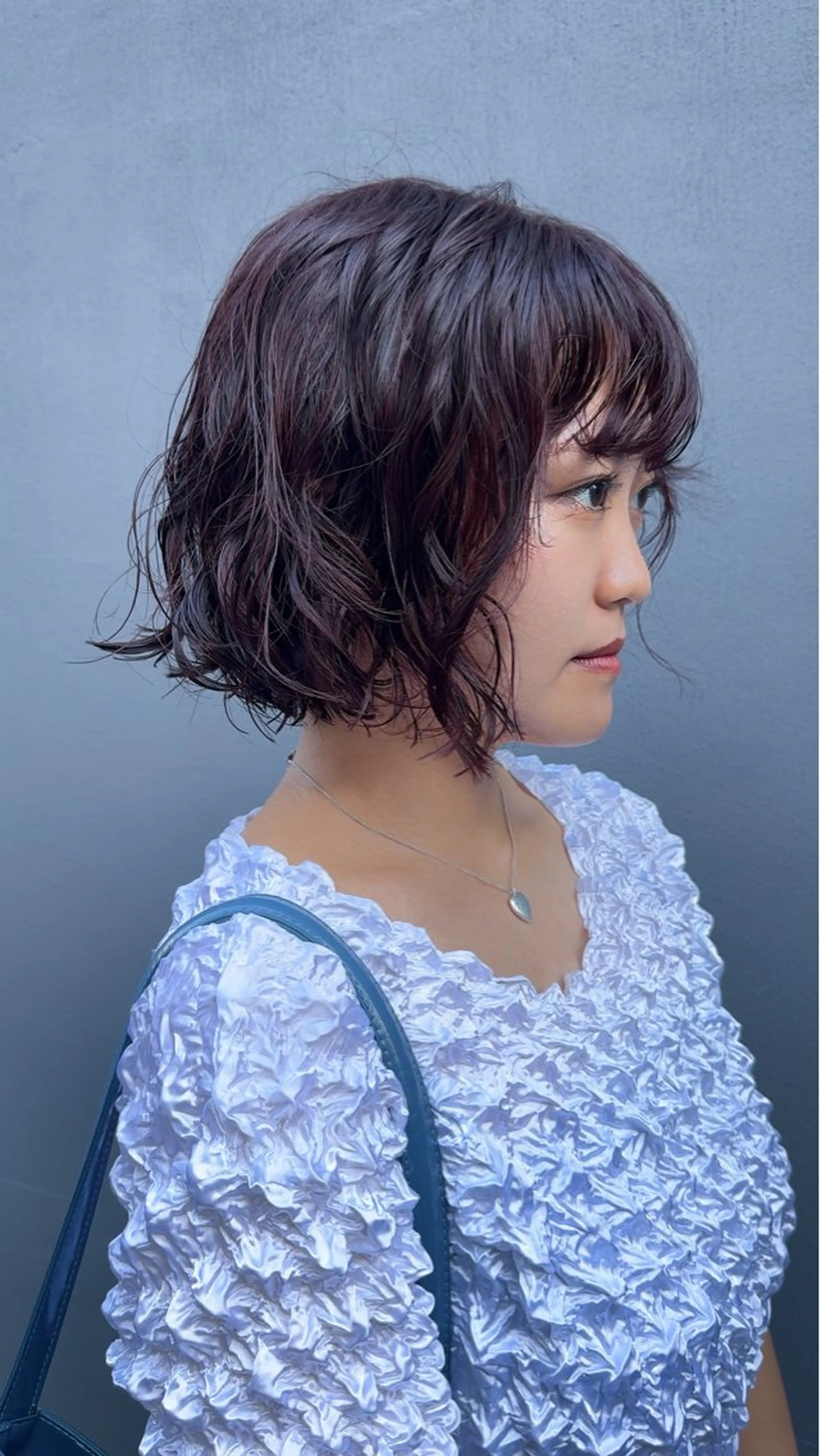 ショート カラー パーマ レッドカラー ボブ Qin shaire salon 原宿所属・🌿パーマ/ボブ/ レイヤー/Mikiのヘアスタイル