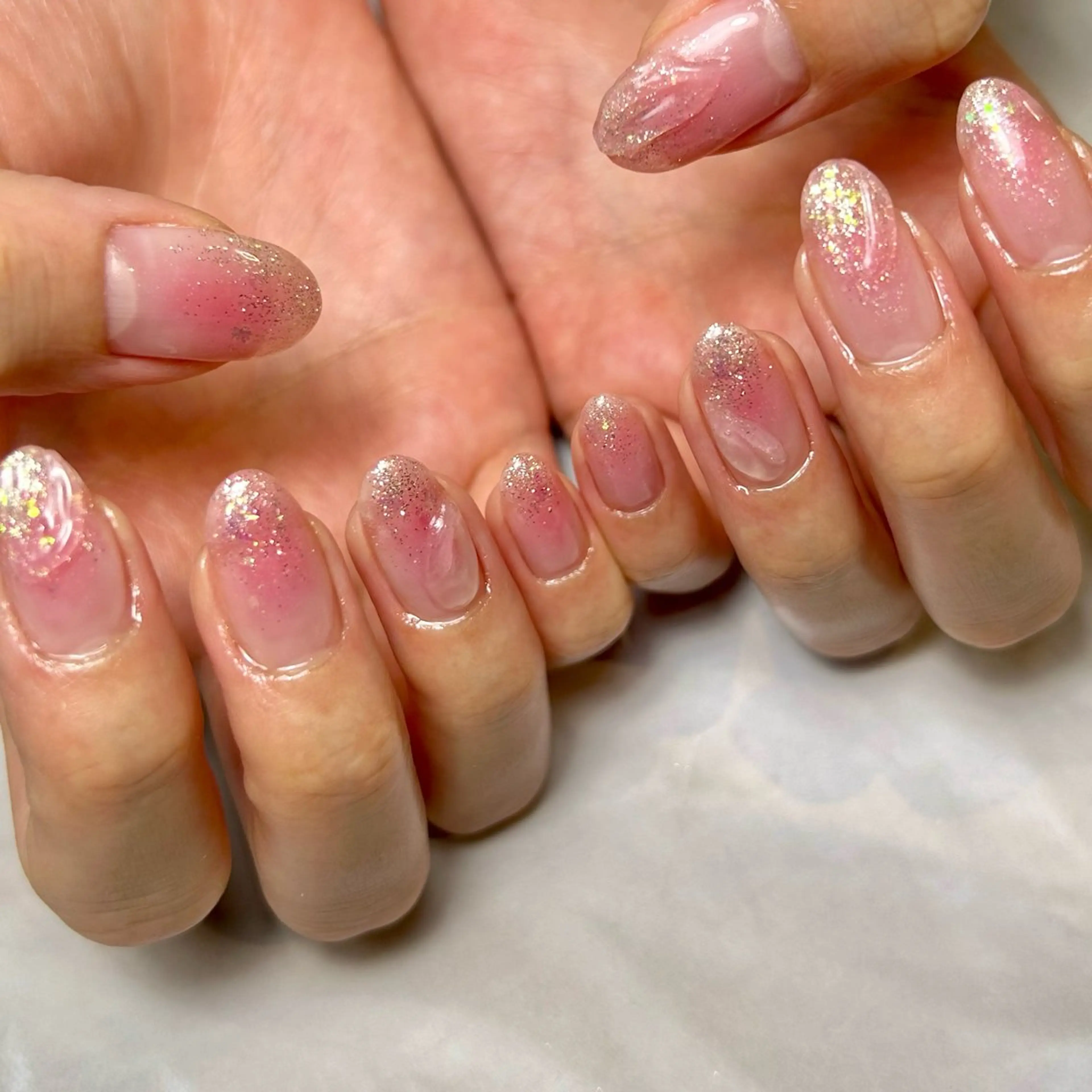 ネイル チークネイル 持ち込み ハンドネイル Reflection marikoのネイルデザイン