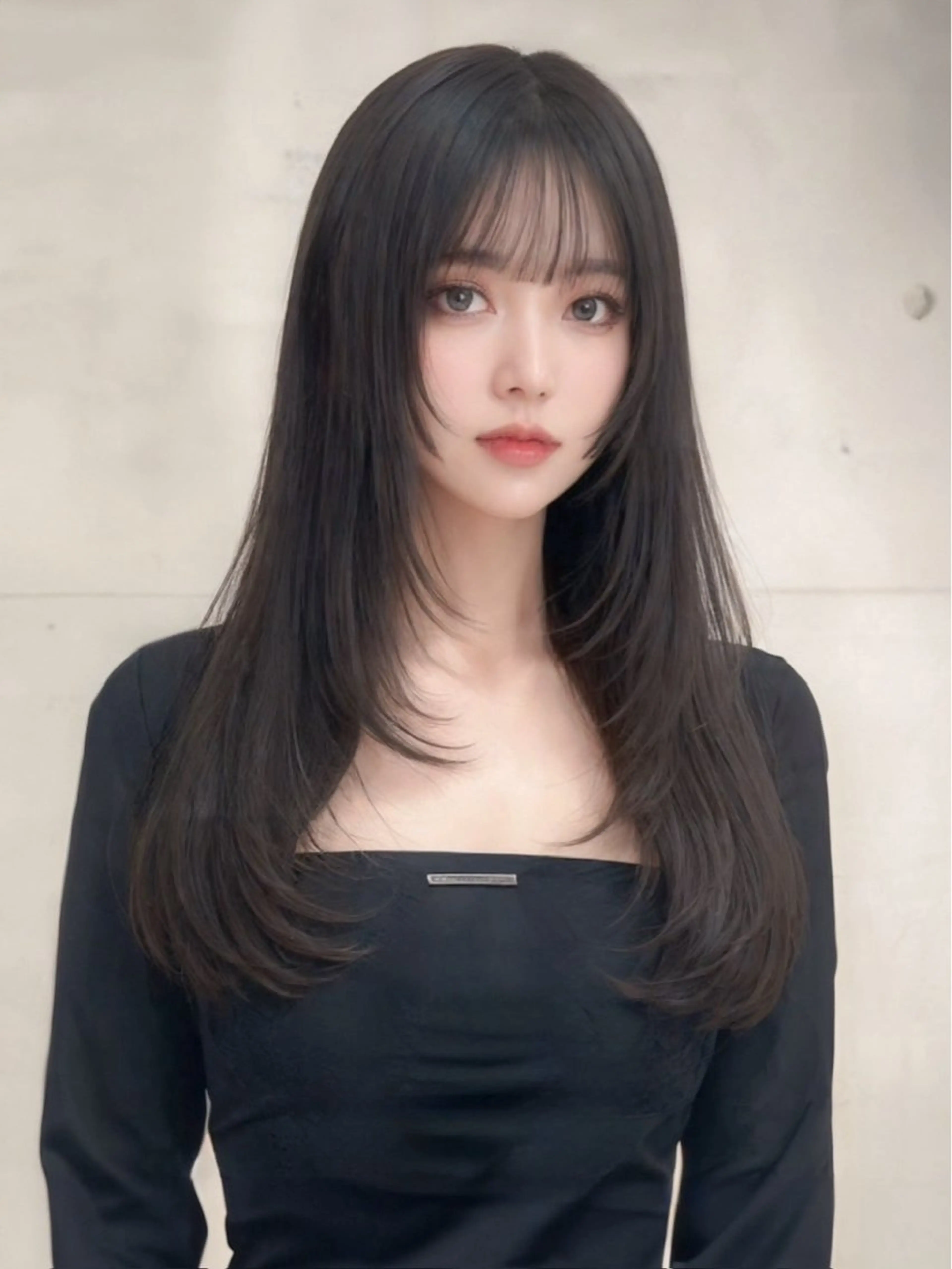 ロング カラー 顔周りカット レイヤーカット ロング トリートメント 巻ける縮毛矯正 Sachi🐰のヘアスタイル