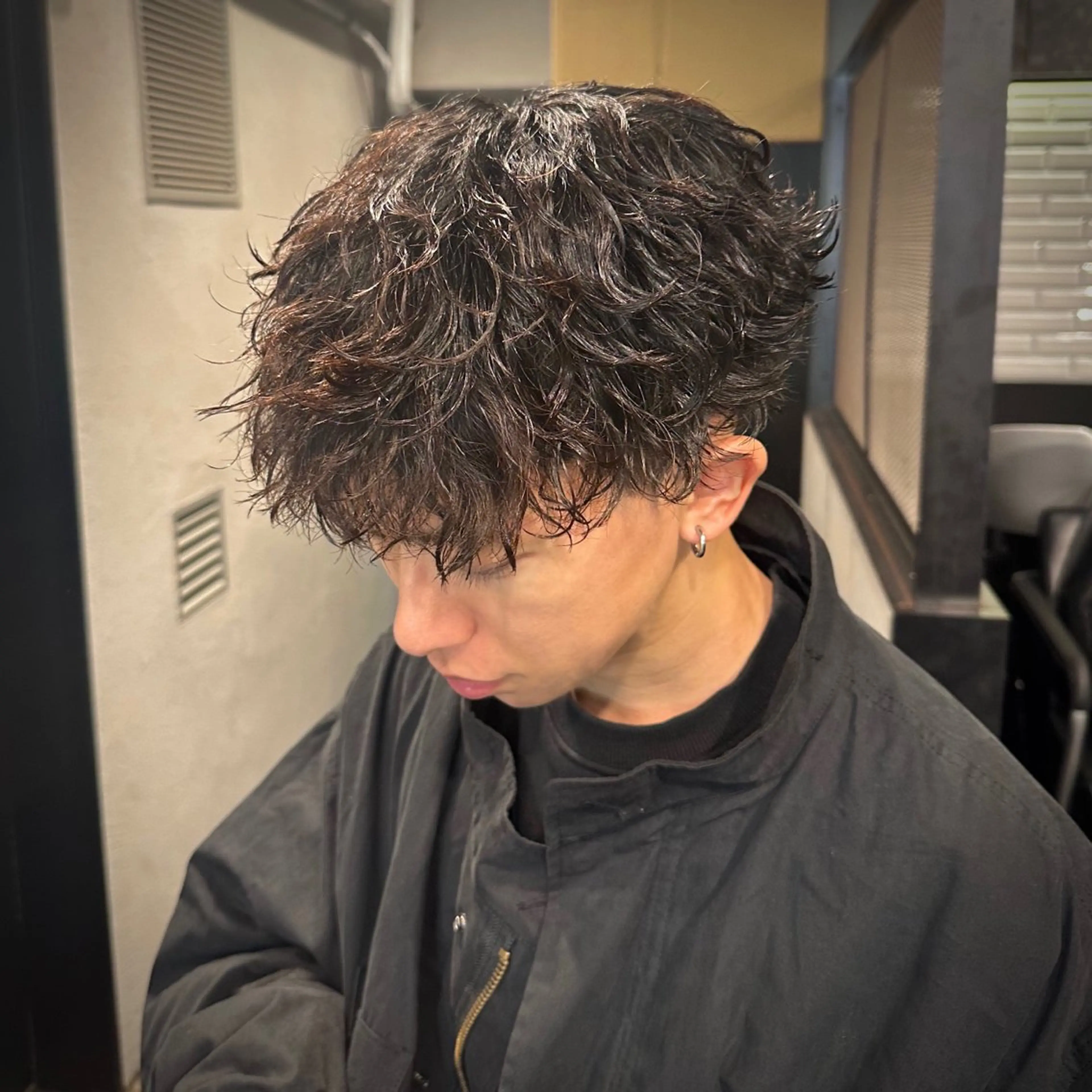 ショート パーマ メンズ カット パーマ トリートメント ツイスパ/メンズ パーマ/歩夢のヘアスタイル