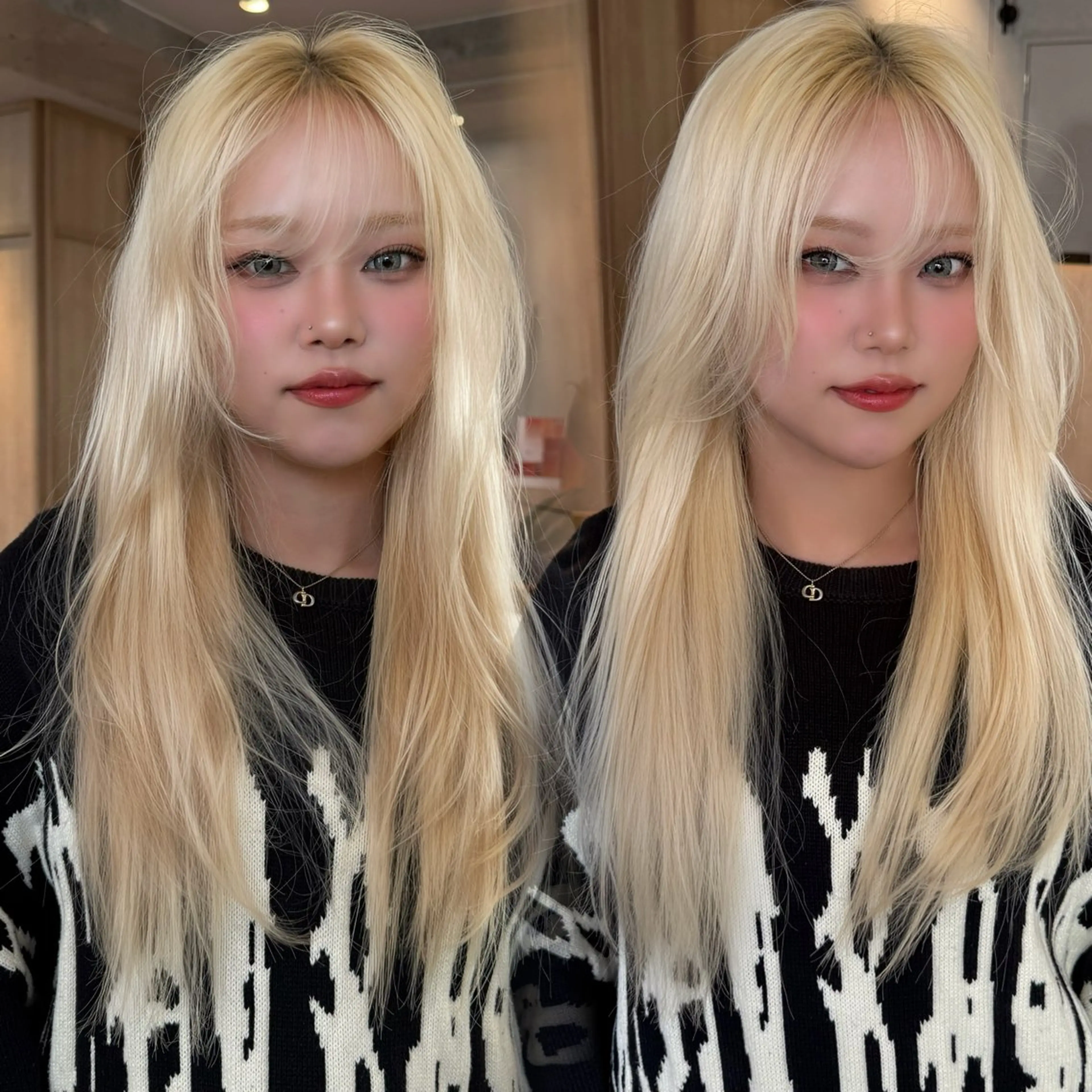 ロング ダン/メンズ/ 顔周り×透明感カラーのヘアスタイル