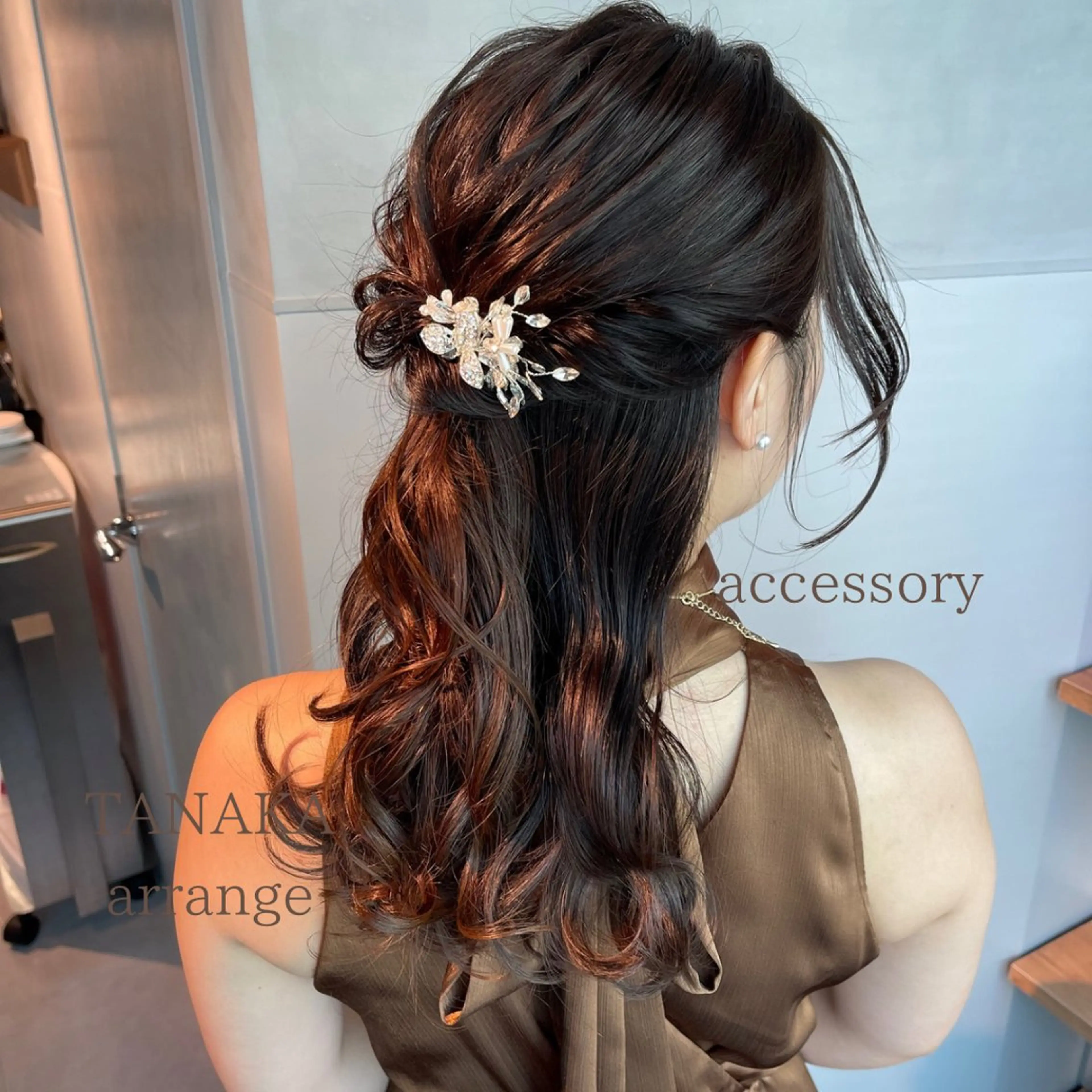 ヘアアレンジ ポニーテール 結婚式・ブライダル 卒業式のヘアスタイル ヘアセット charm《銀座》 ヘアセット/縮毛矯正のヘアスタイル