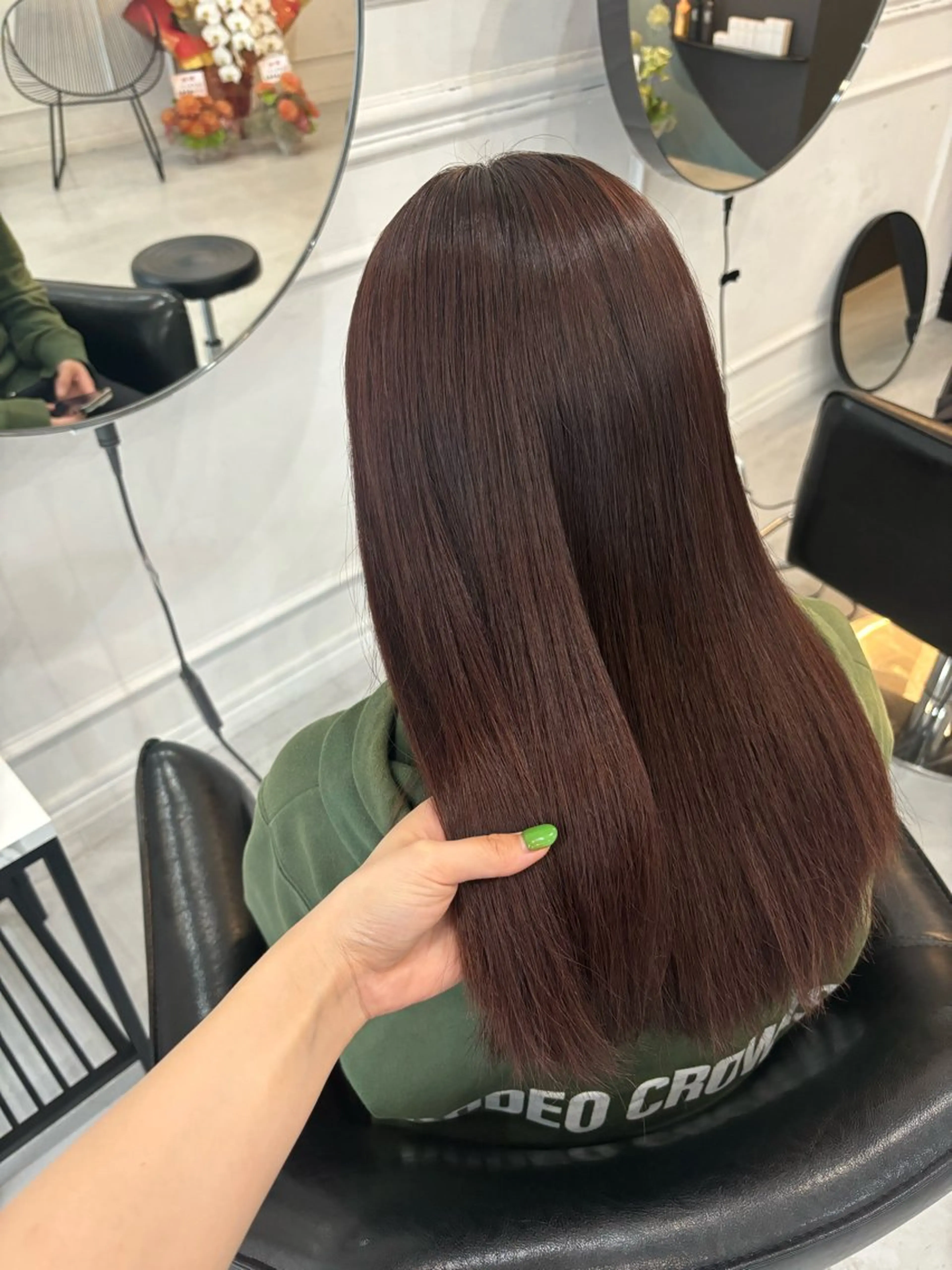 カラー ブラウンカラー MaisonHALU 松浦光咲のヘアスタイル