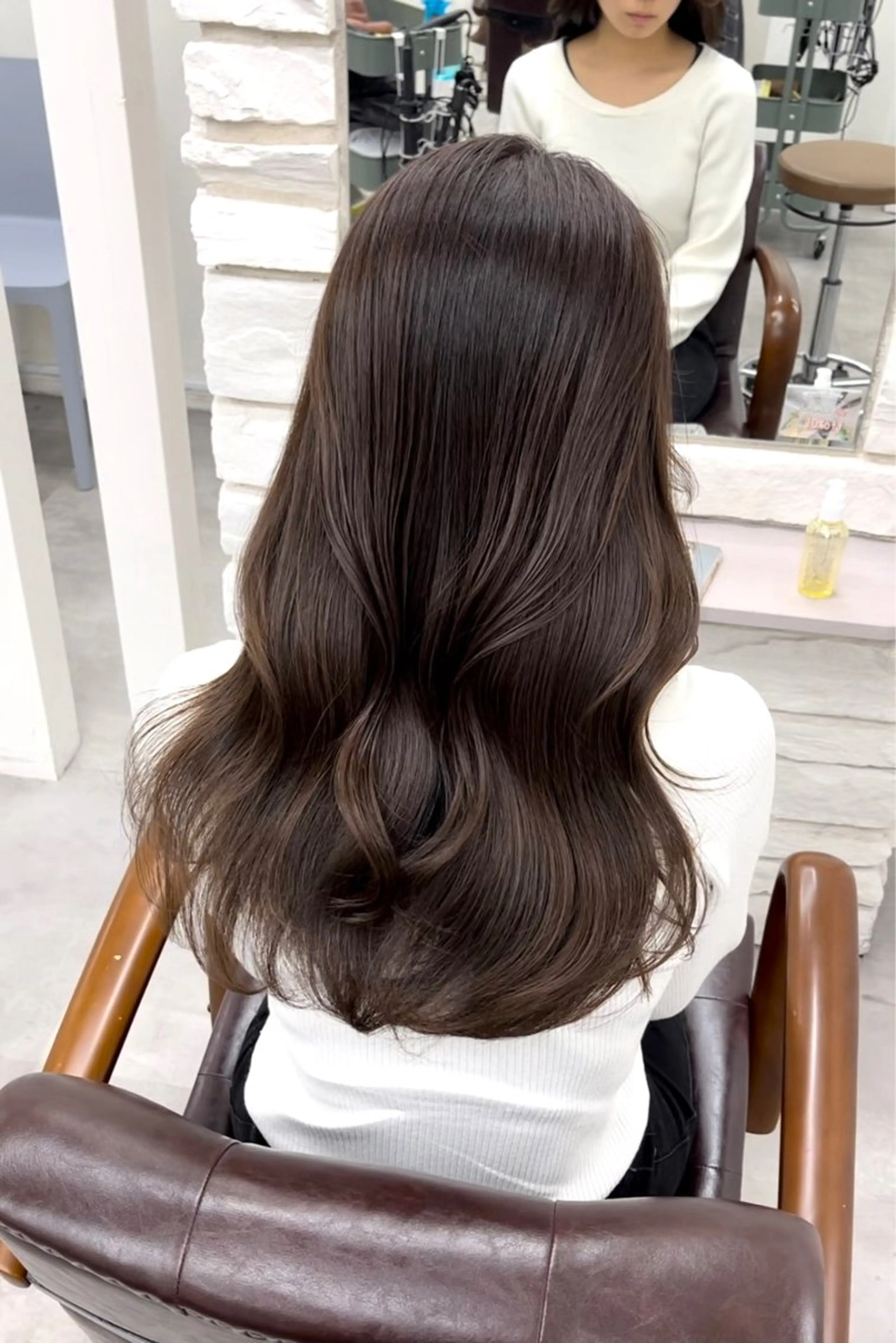 ロング カラー ベージュカラー カット ヘアカラー トリートメント 天王寺髪質改善なら よしみさん✨のヘアスタイル