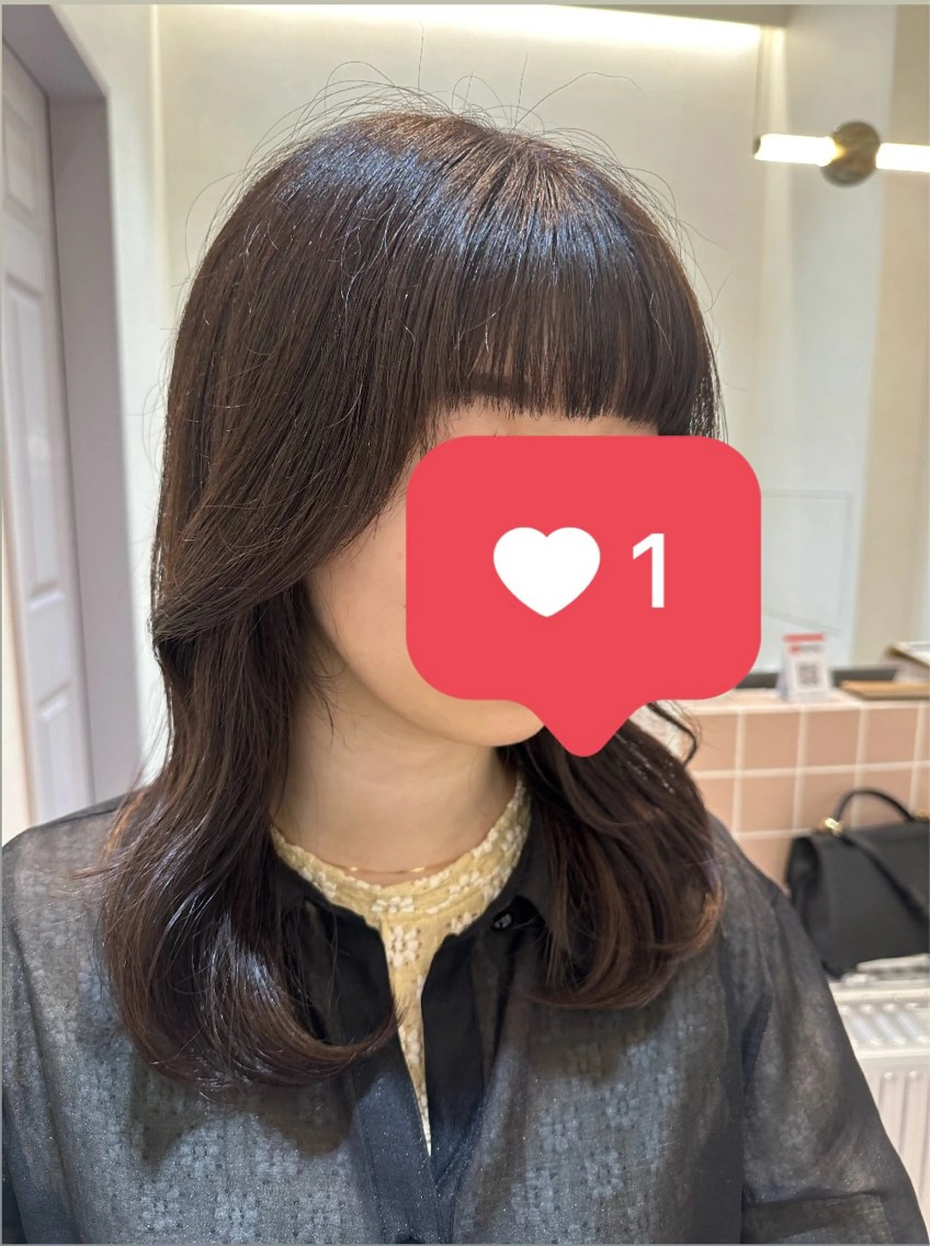 ミディアム カラー Yamamoto 半個室美容室zinaのヘアスタイル