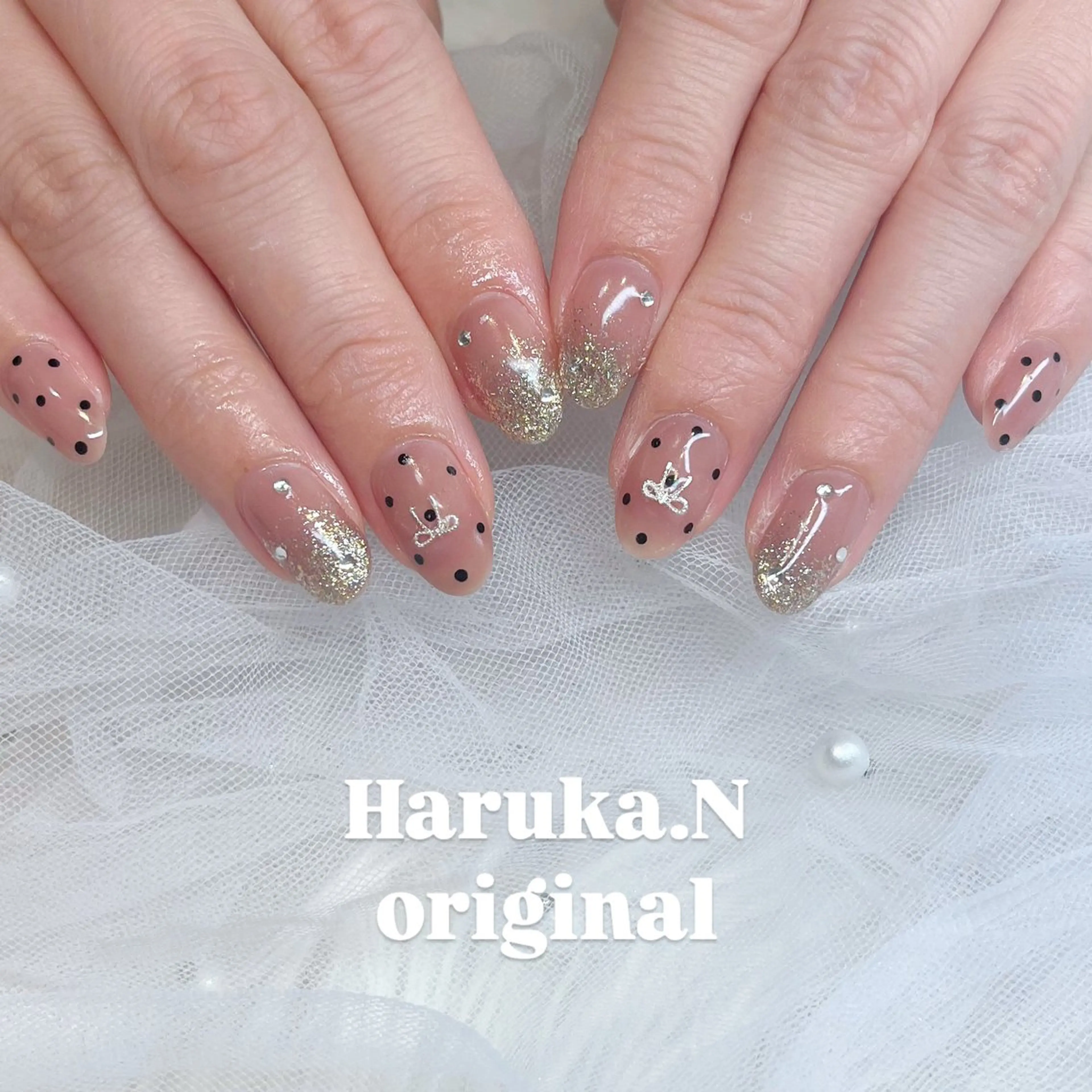 ネイル ワンホンネイル はあとねいる天王町店所属・HARUKA 🐼のネイルデザイン