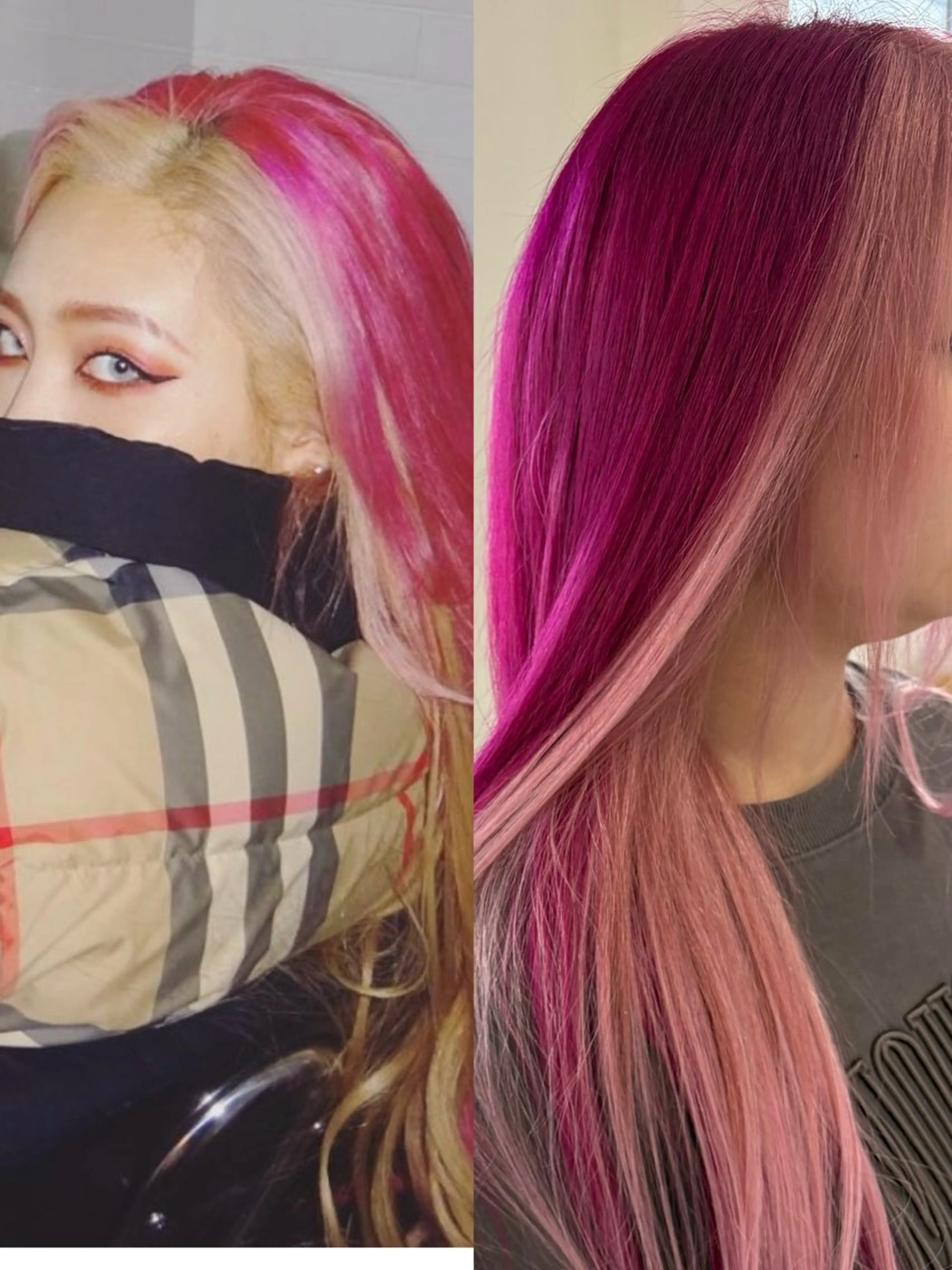 ロング ヘアカラー エクステ あやか/ハイトーンカ ラー/デザインカラーのヘアスタイル