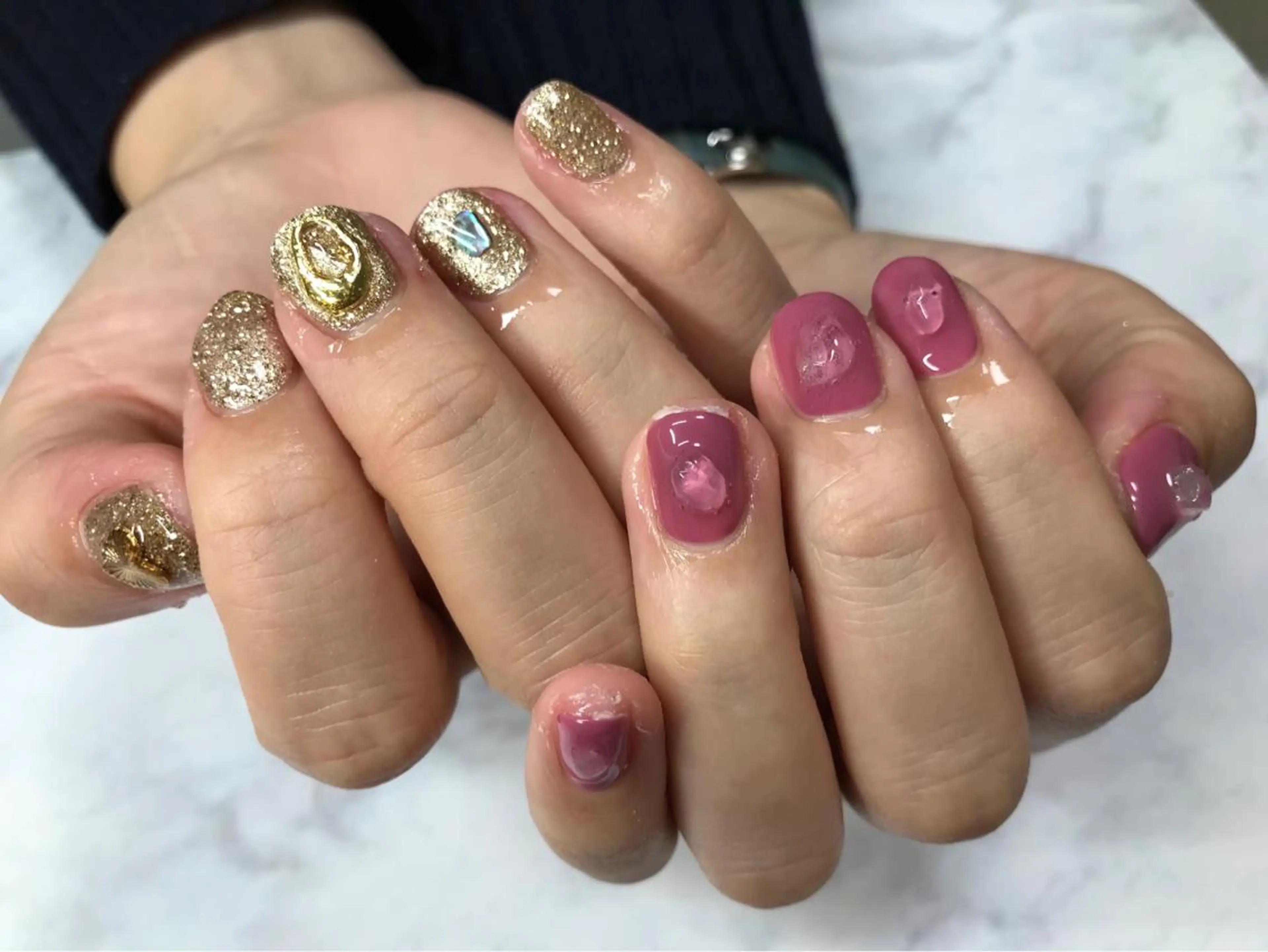 ネイル ハンドネイル Mana‪ ‪·͜· ❤︎‬のネイルデザイン