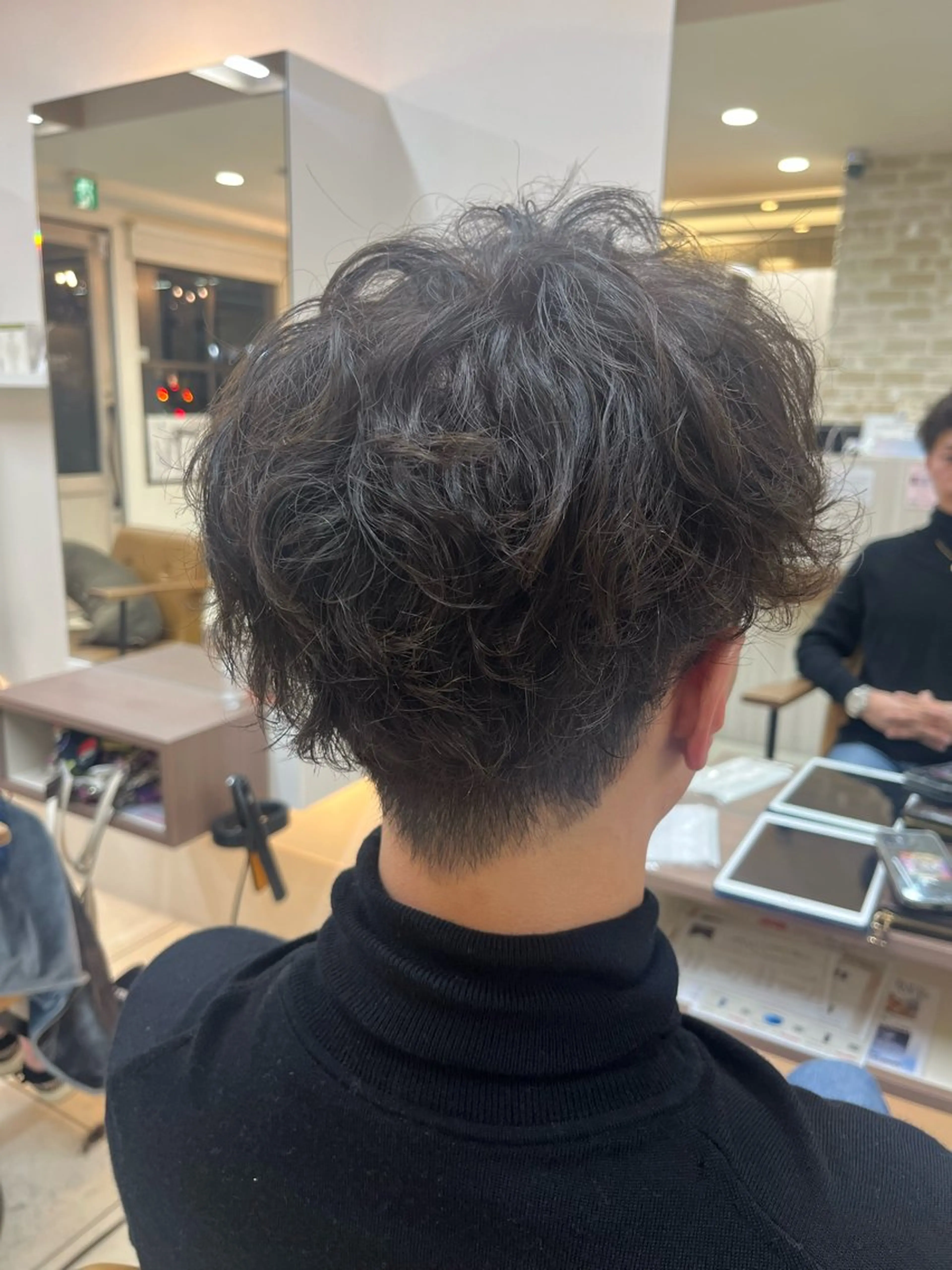 パーマ メンズ メンズパーマ ニュアンスパーマ 福本 光のヘアスタイル