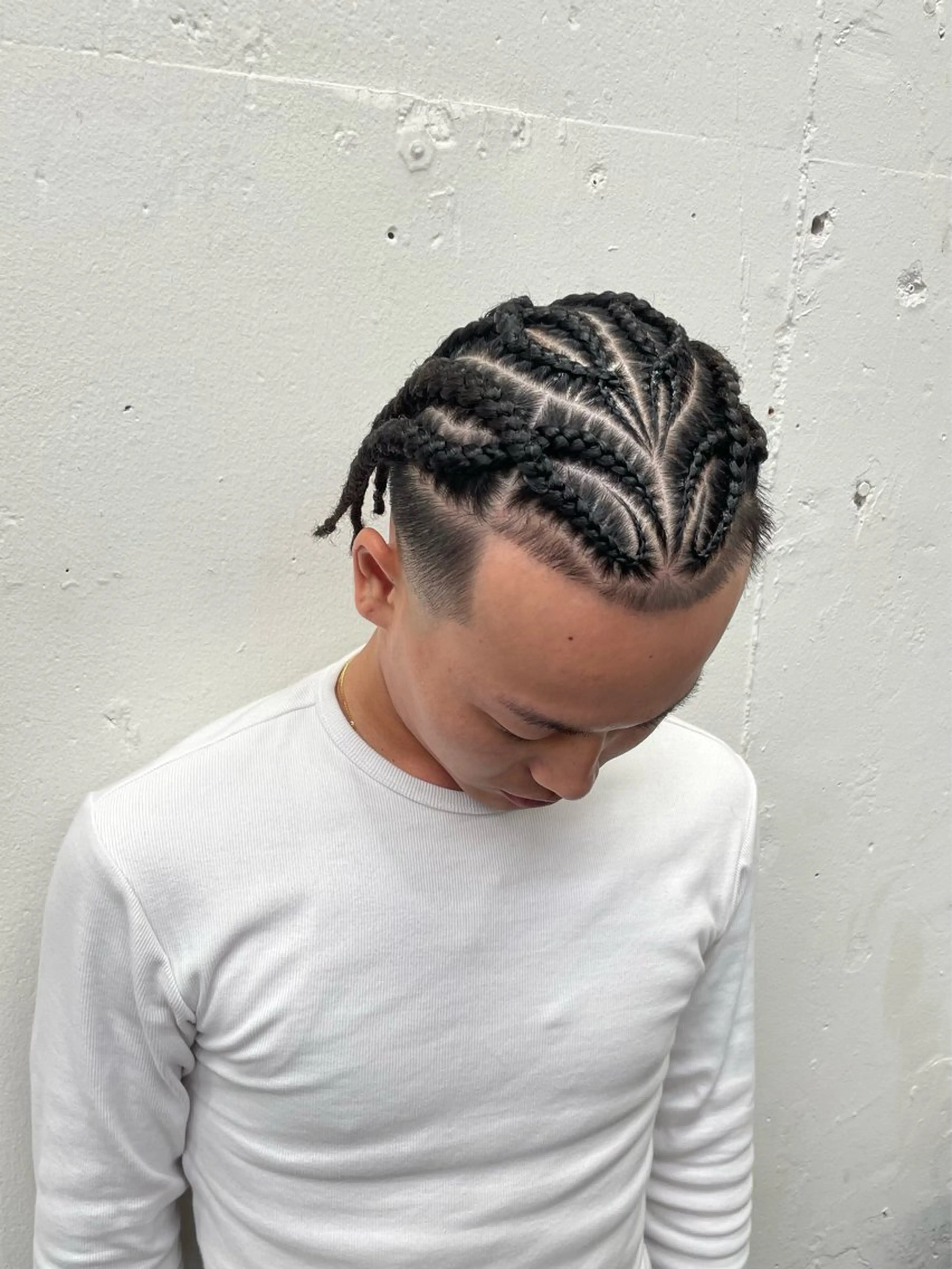 ヘアアレンジ メンズ コーンロウ／ブレイズ SYUのヘアスタイル