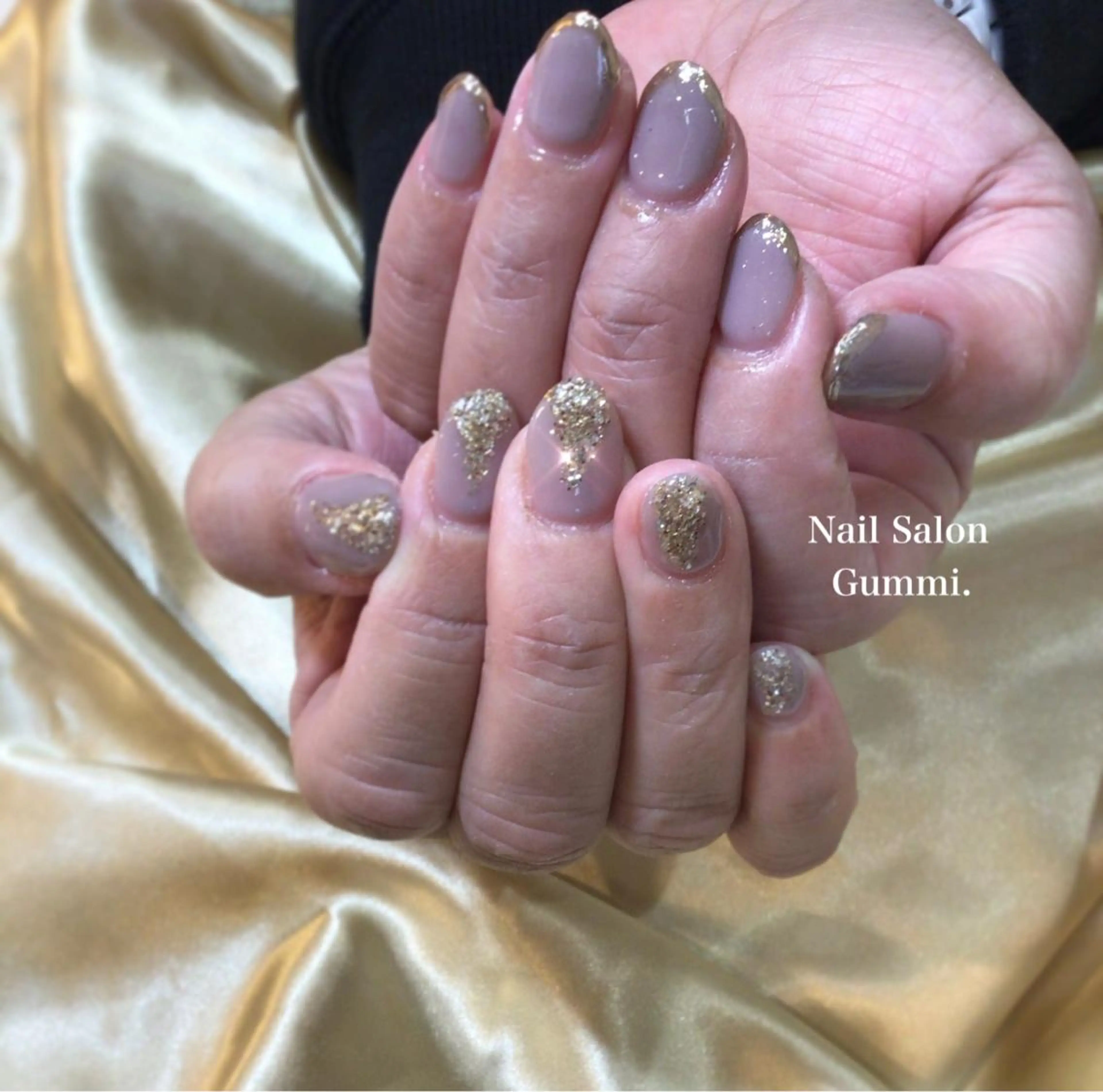 ネイル キラキラネイル 韓国ネイル ラメ(グリッター) おそろいネイル ミラーネイル Nail Salon Gummi.のネイルデザイン