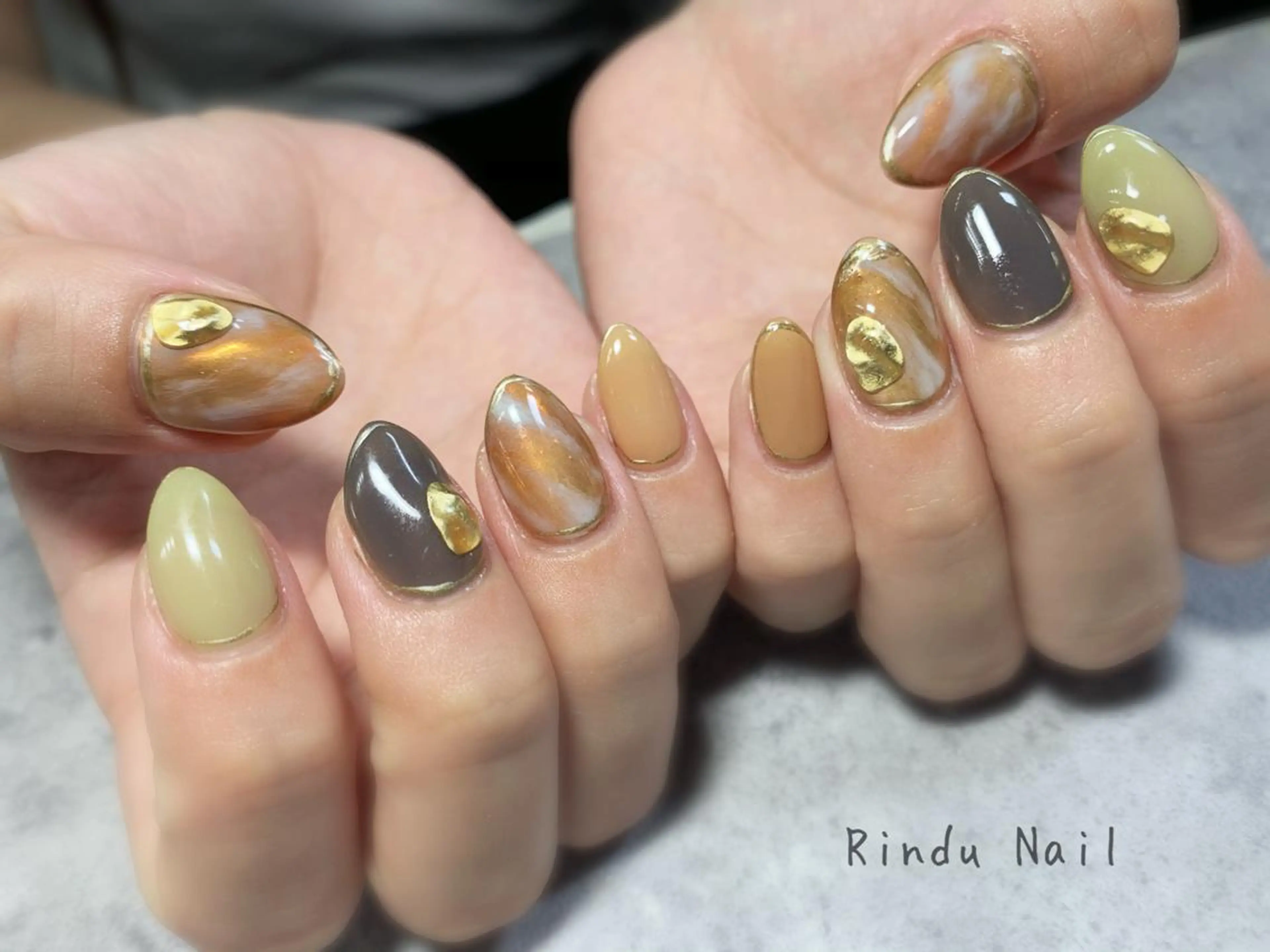 ネイル ニュアンスネイル Rindu Nail 名駅miniのネイルデザイン