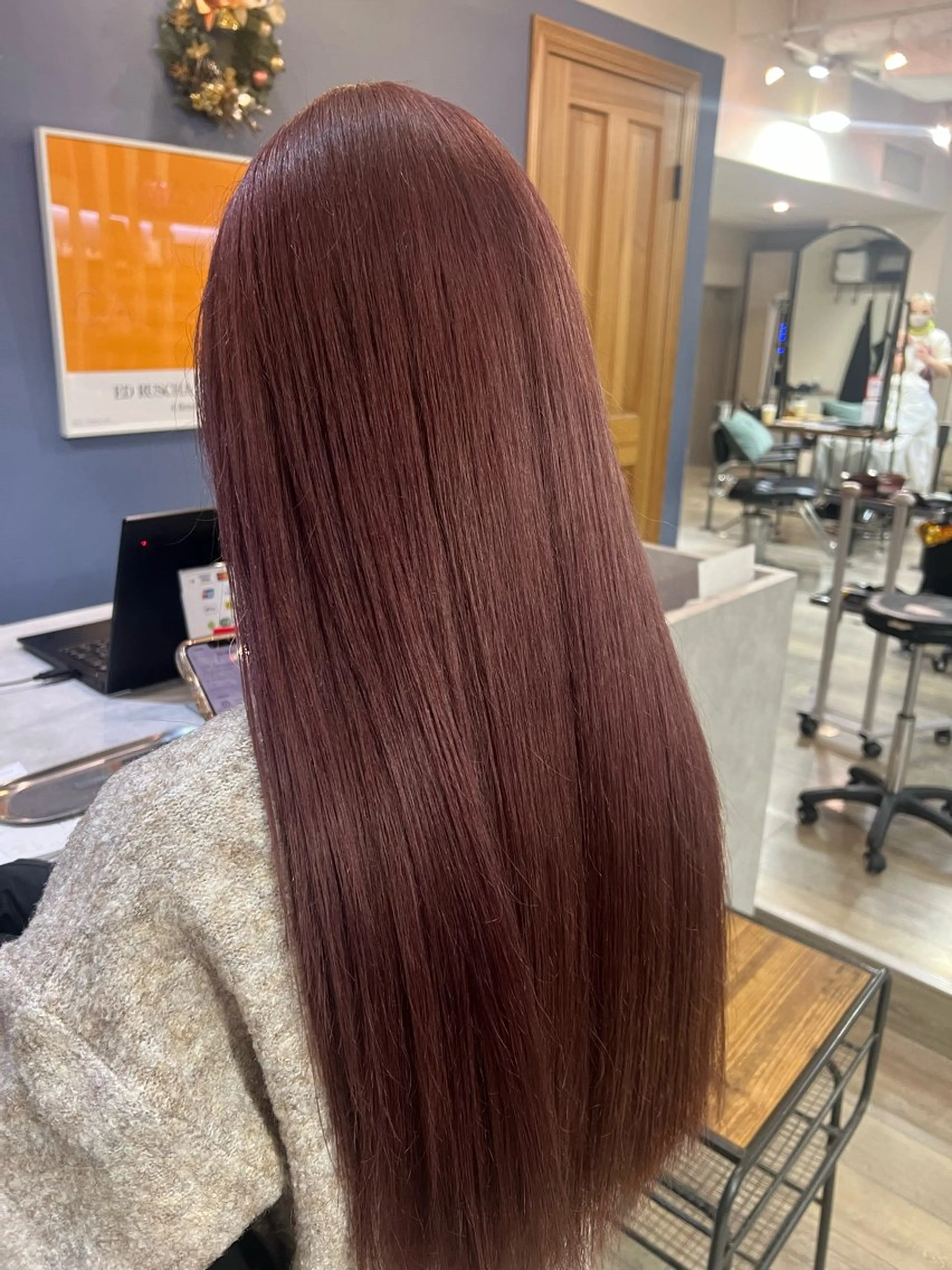 セミロング ヘアカラー yuuna. 🪽のヘアスタイル