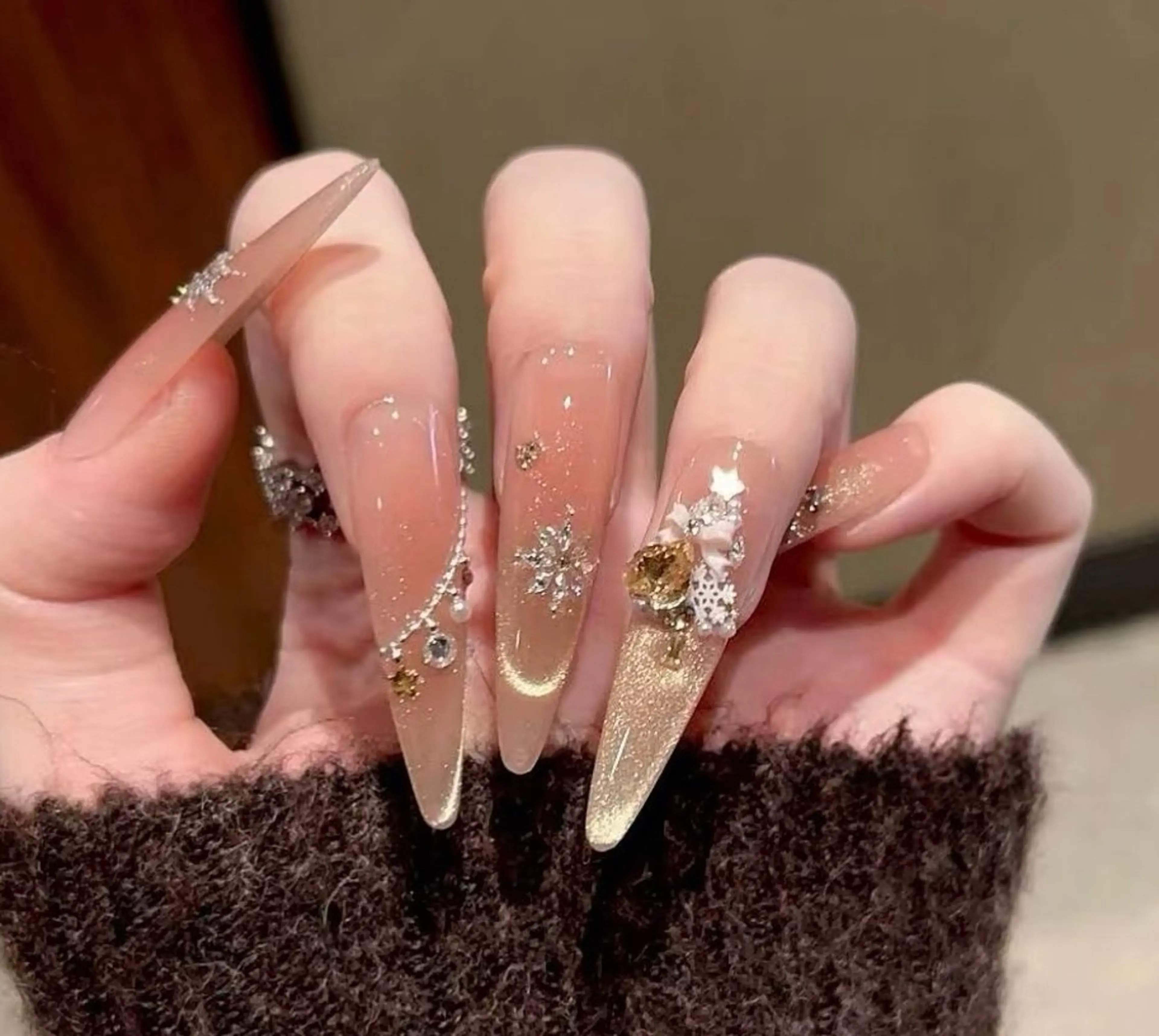 ネイル オーロラネイル 成人式 フットネイル フレンチネイル ジェルネイル ハンドネイル 長さだし専門 ありさのネイルデザイン