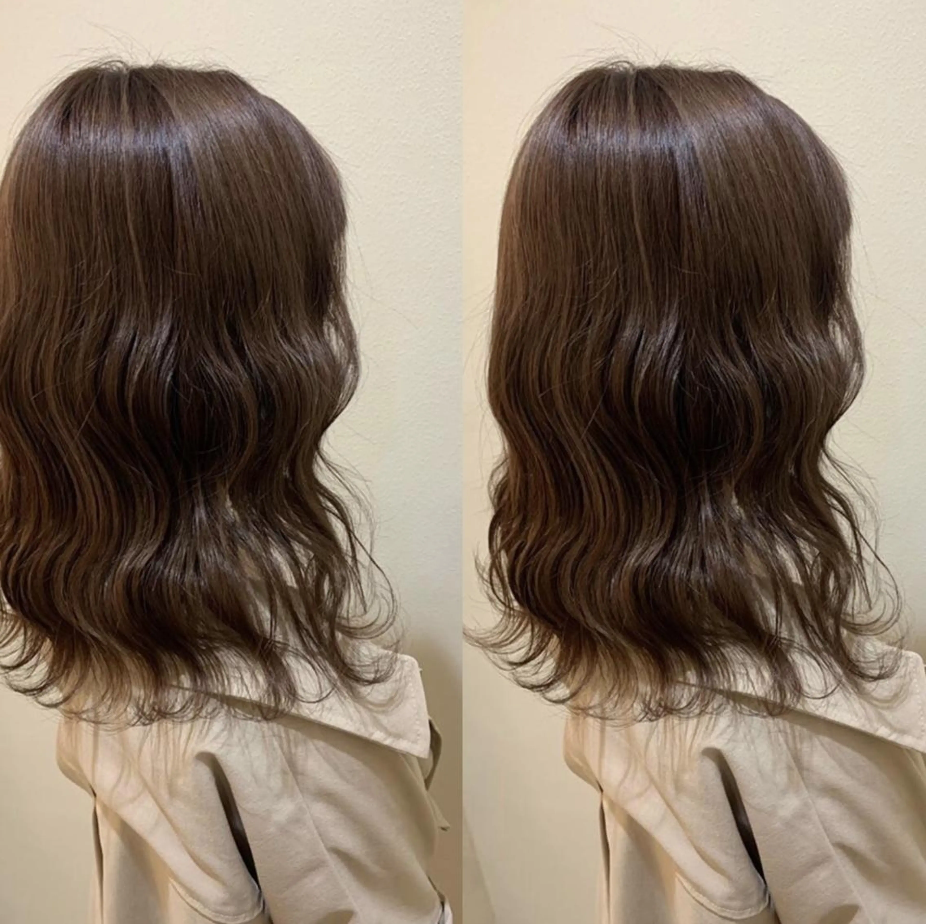 ミディアム カラー カット ヘアカラー トリートメント TELA HAIRのヘアスタイル