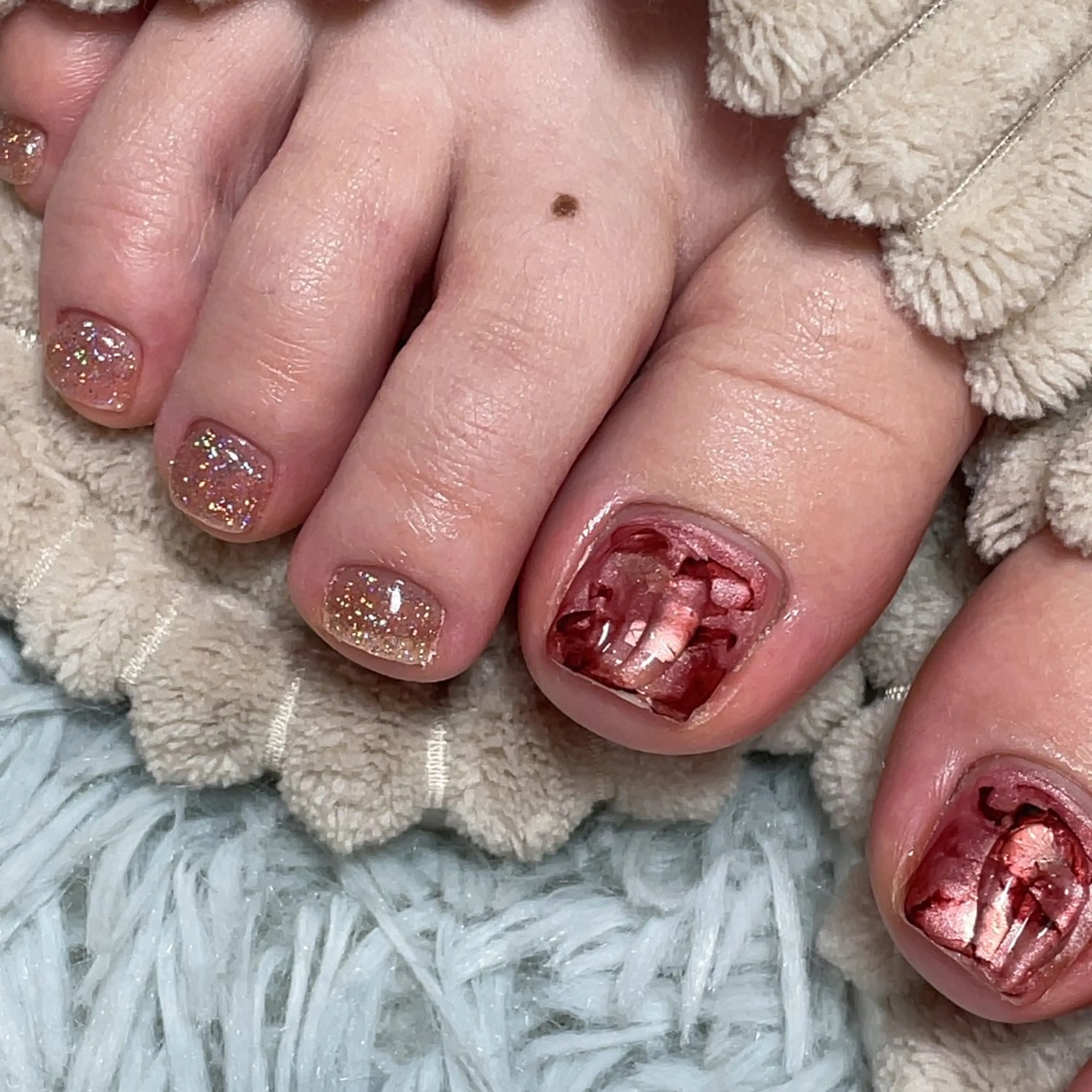 ネイル マグネットネイル フットネイル irodori ayaのネイルデザイン