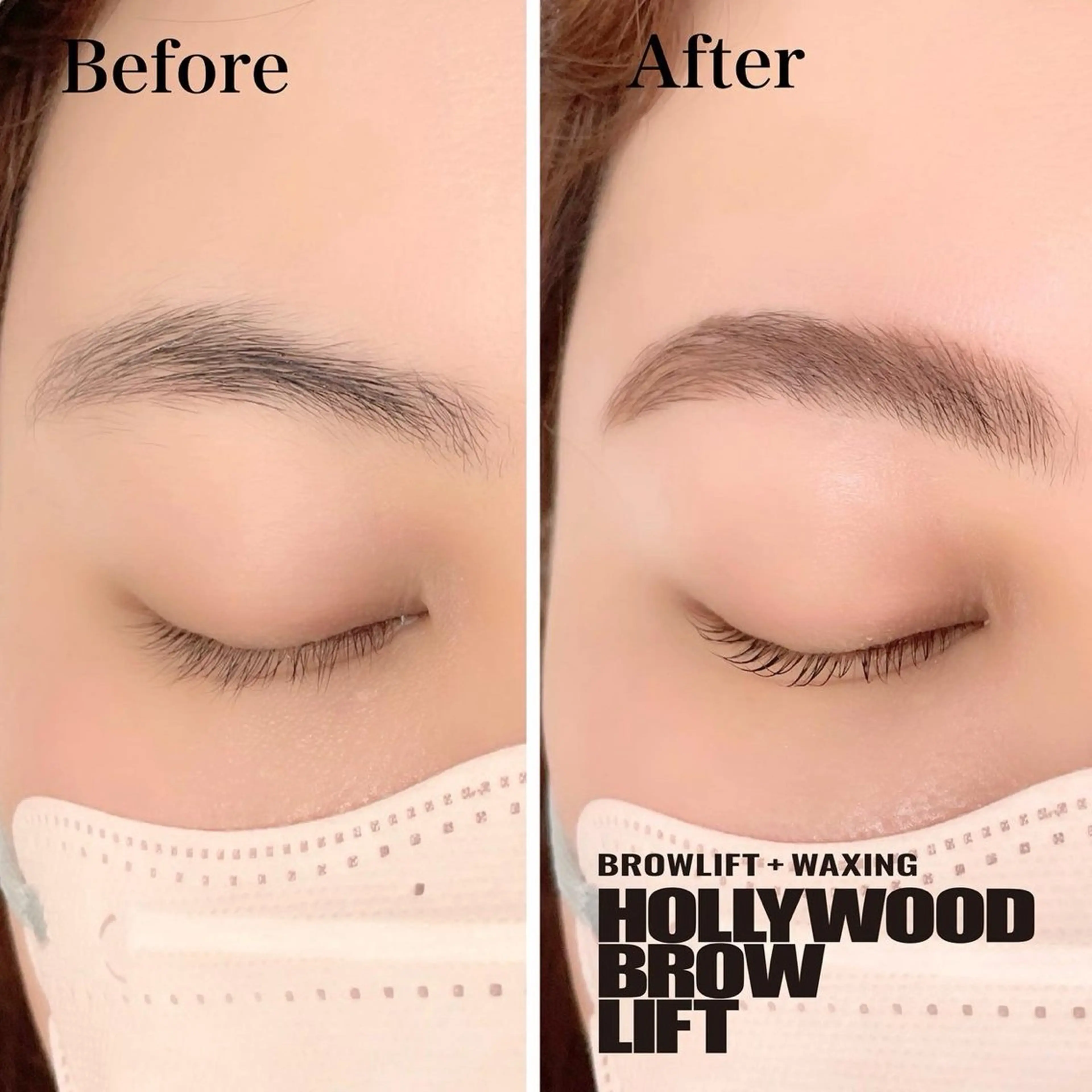 ハリウッドブロウリフト+眉毛wax🤍の写真