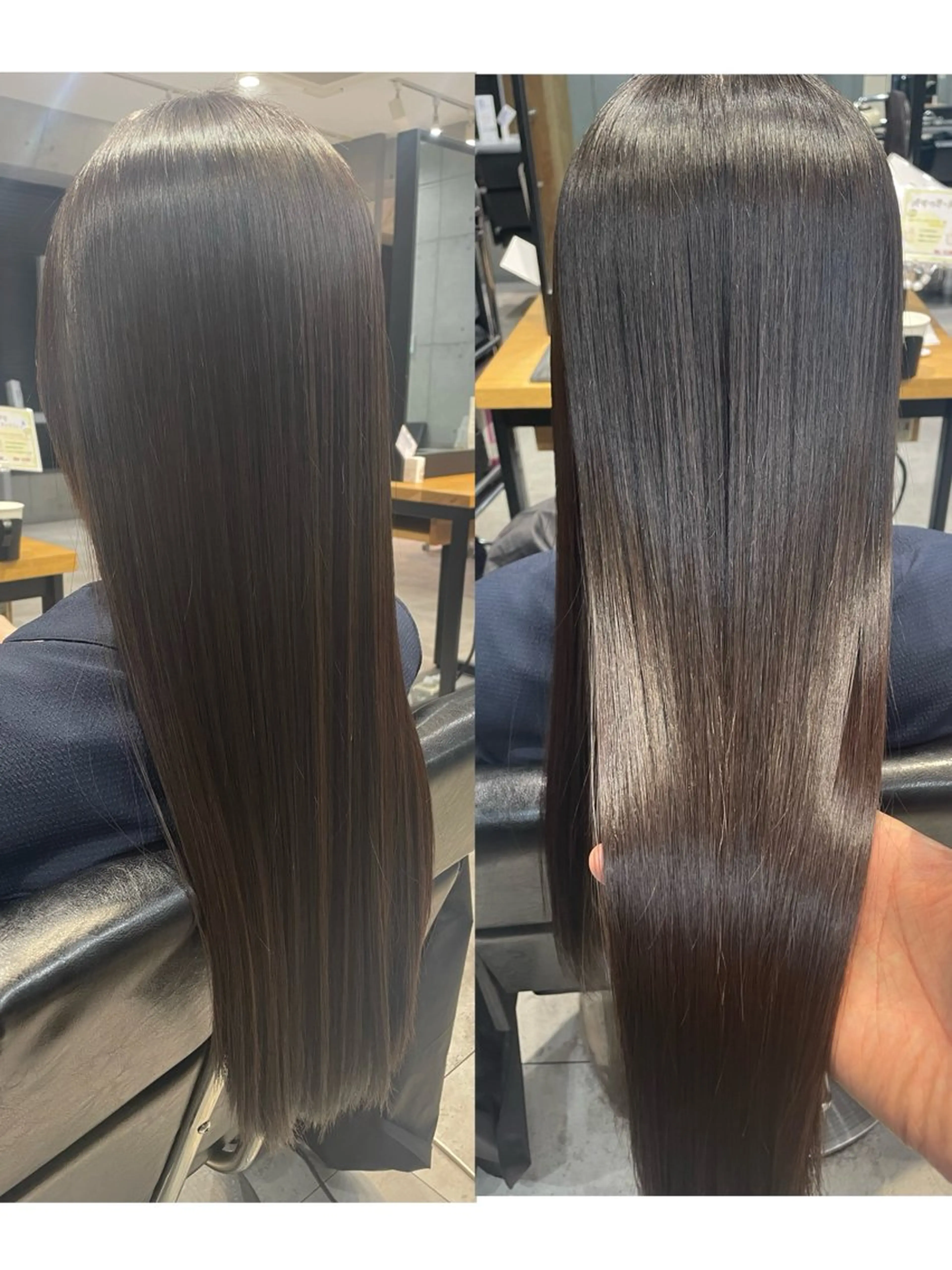 ロング カット 縮毛矯正 💫newi💫村上 孝一のヘアスタイル