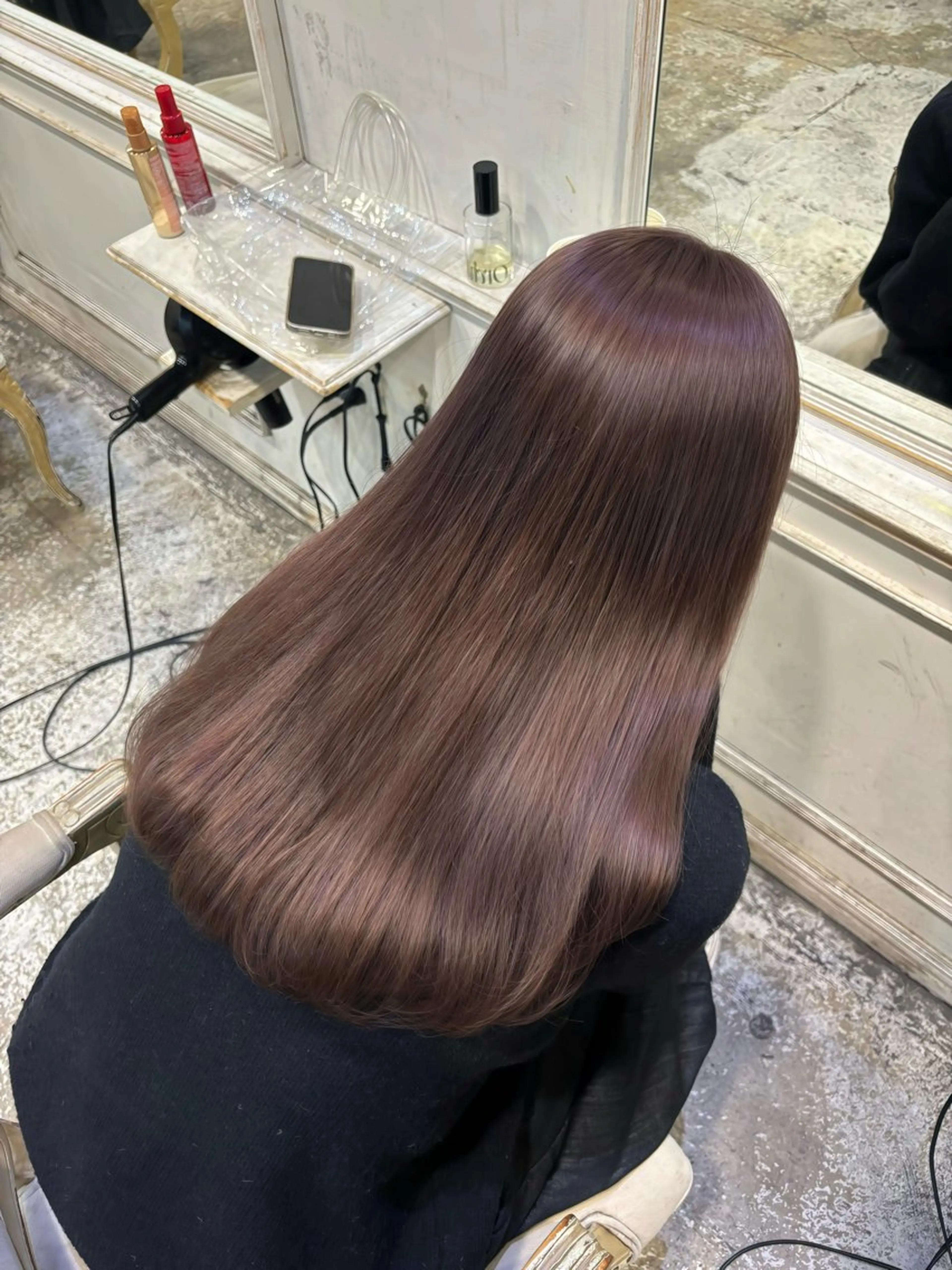 ロング カラー ヘアカラー トリートメント 柔らかブリーチ 🤎YUKAのヘアスタイル