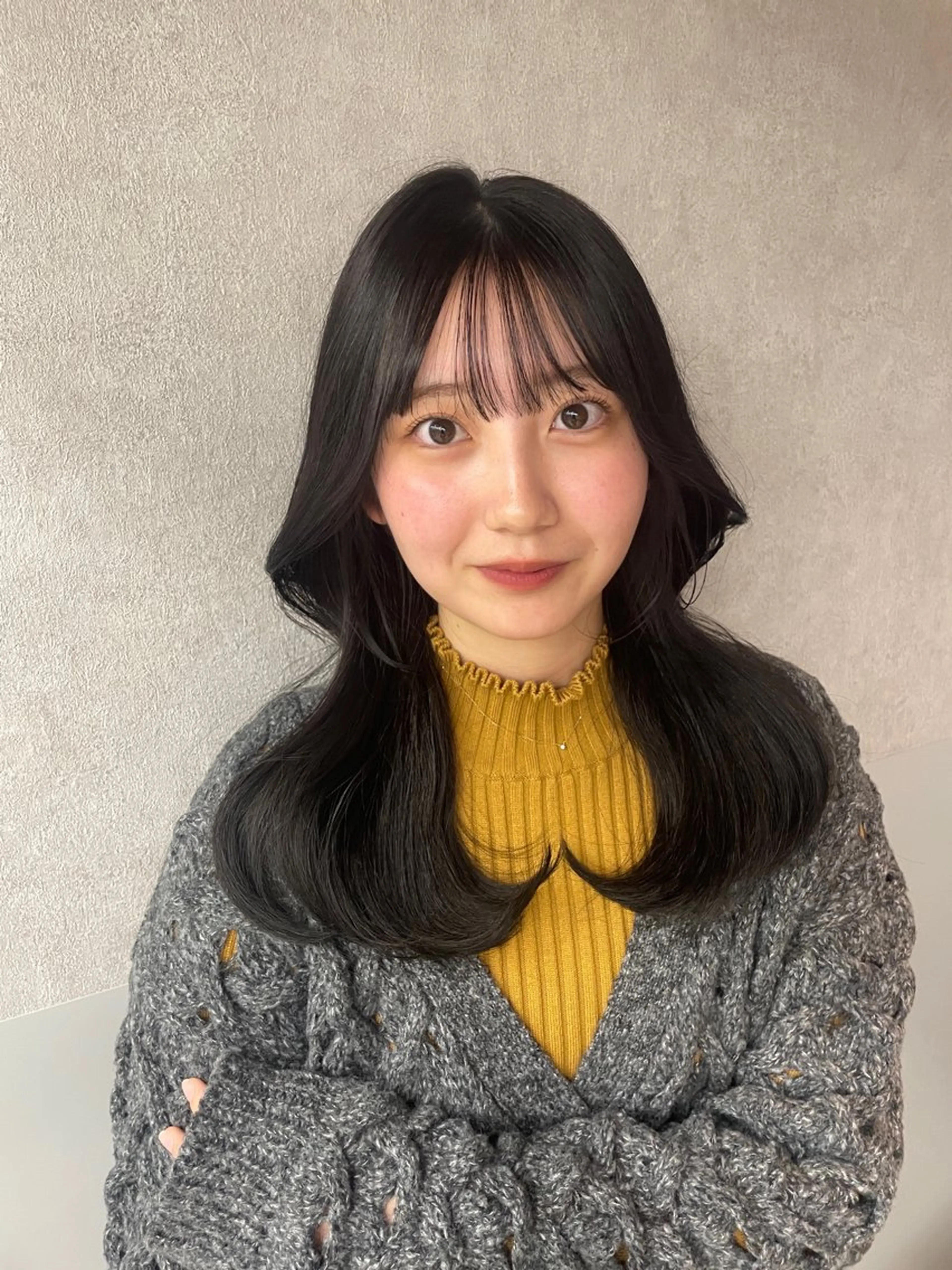 セミロング カラー 韓国ヘア/レイヤー Londエレンのヘアスタイル