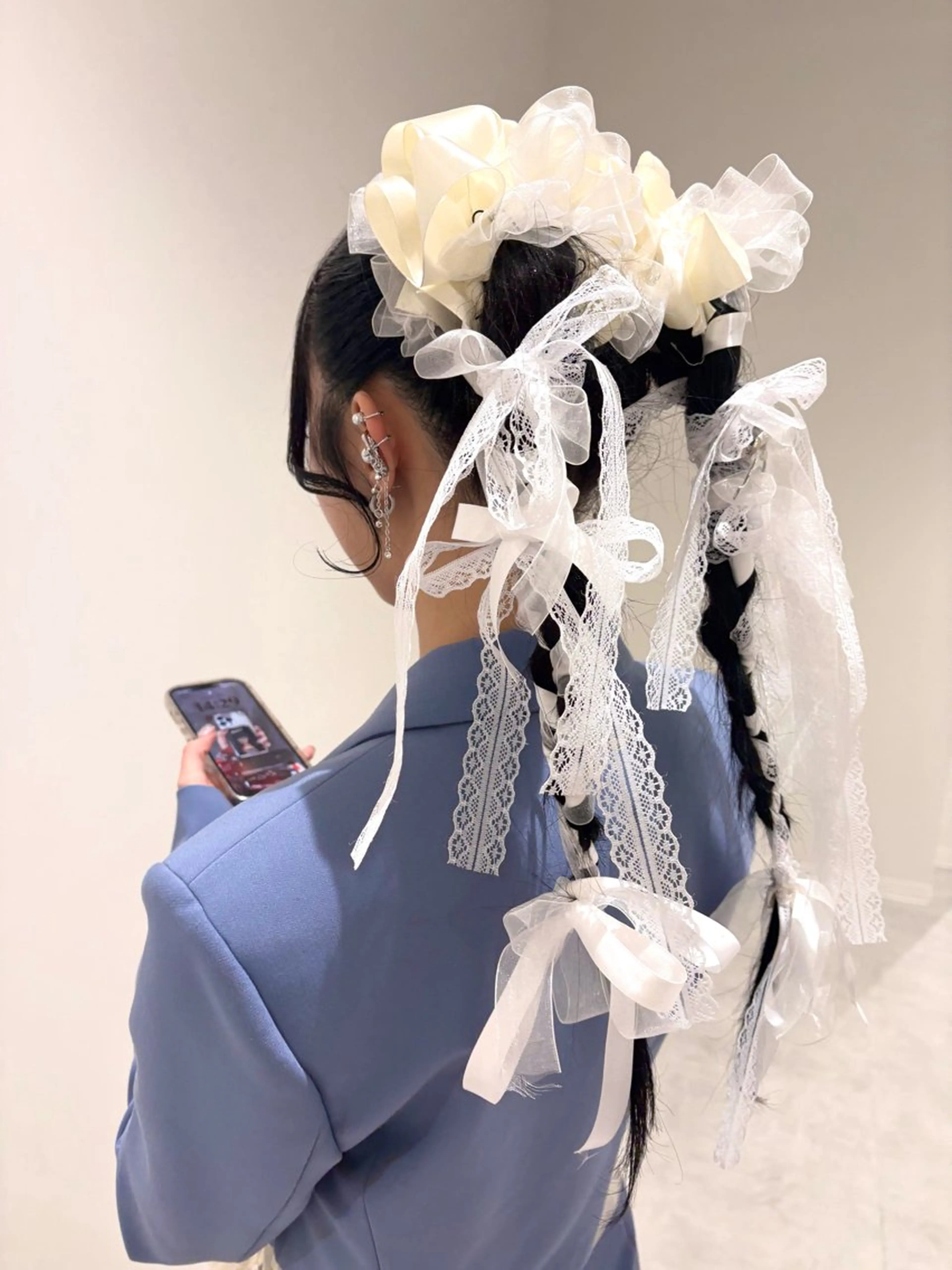 ヘアアレンジ 💗暖色/ブリーチ/ レイヤー/横浜/メイのヘアスタイル