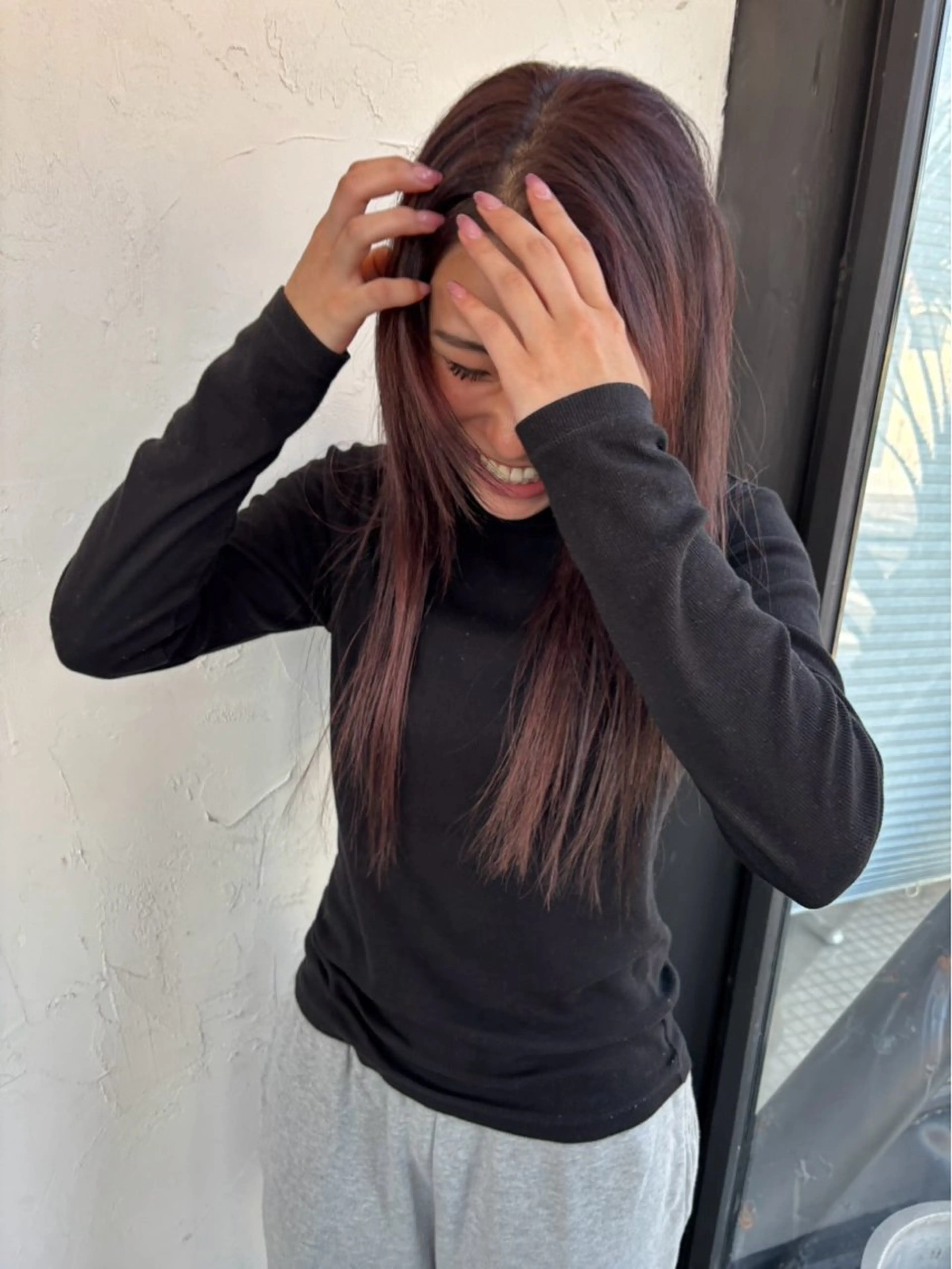 ロング カラー レッドカラー 🎀豊橋 ハイトーンうらら🎀のヘアスタイル