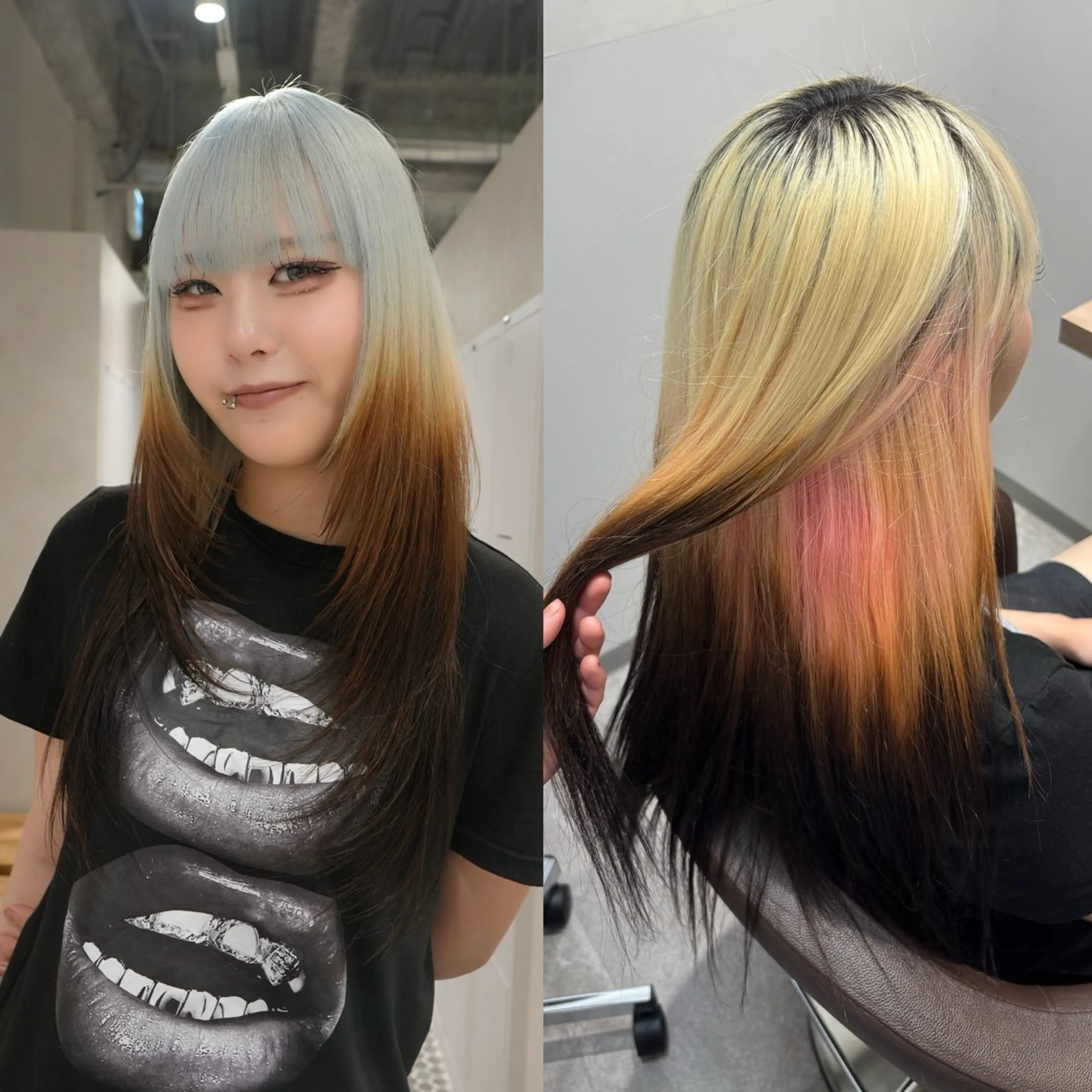 ロング ヘアカラー 吉澤 愛心のヘアスタイル