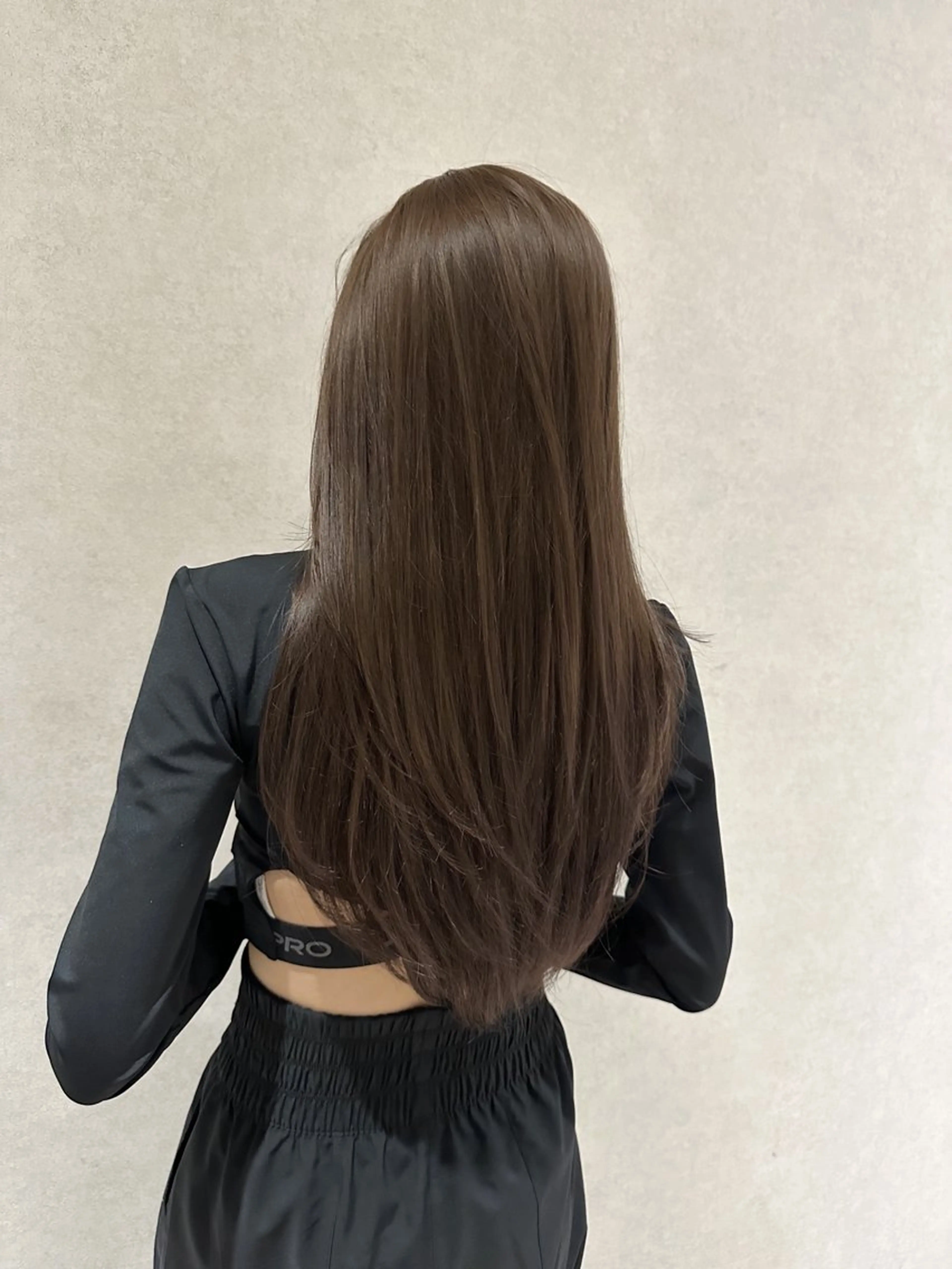 ロング カラー カット ヘアカラー トリートメント レイヤー/ハッシュ 渋谷/サッタのヘアスタイル