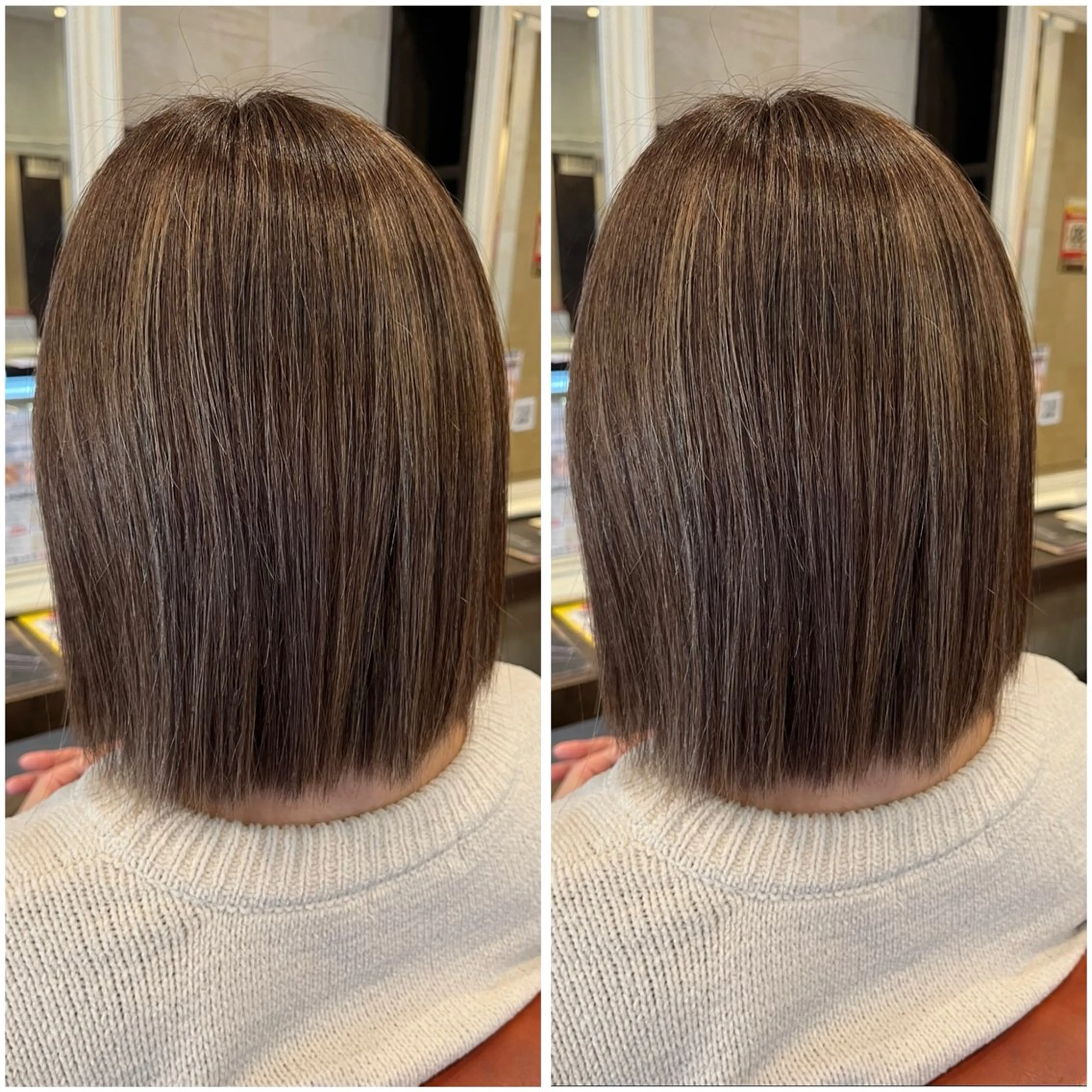 ミディアム カラー 🌼二本柳 🌼のヘアスタイル