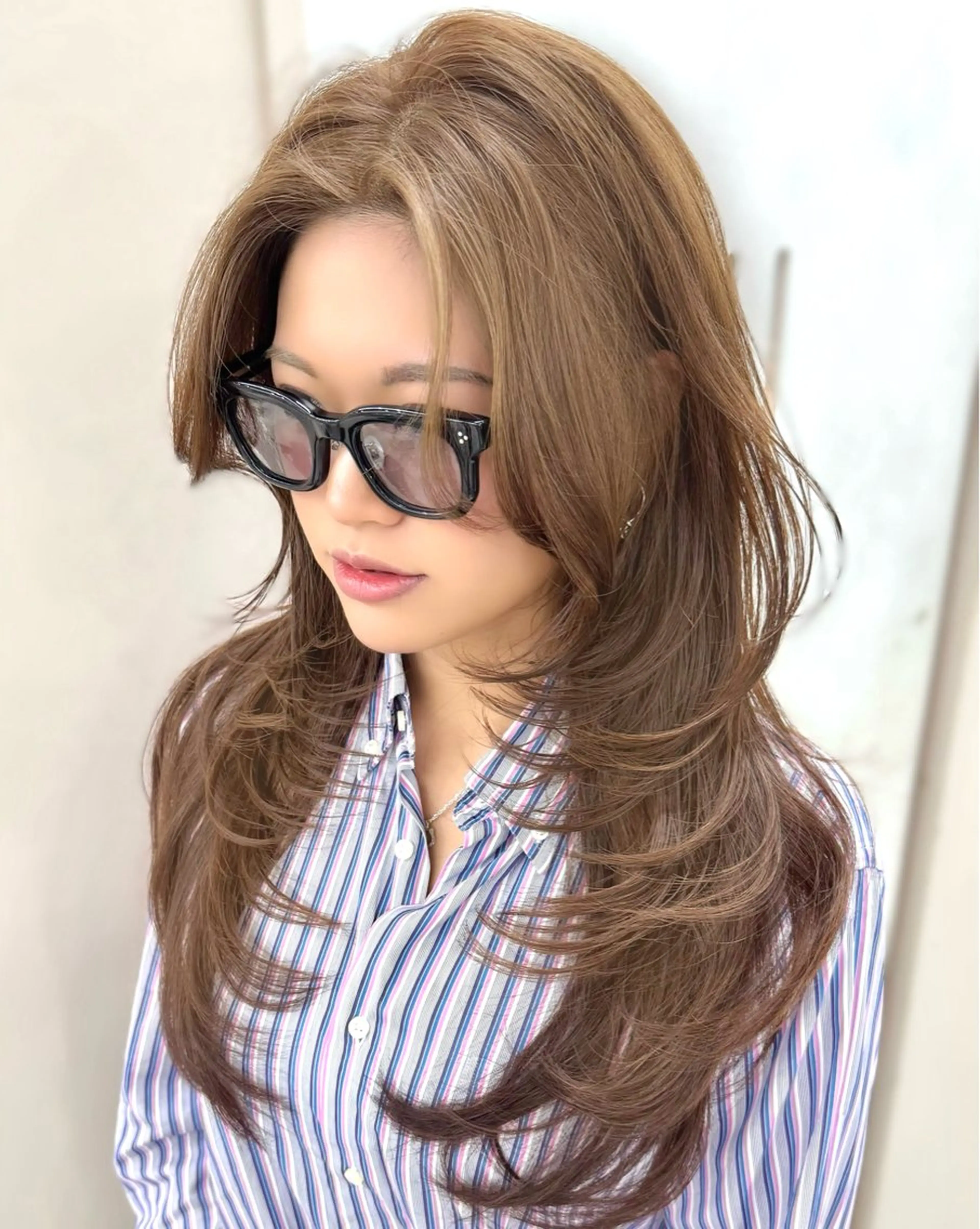 【ダメージレスで明るく&透明感を出したい方へ】ブリーチ無しダブルカラー（カット無し）の写真