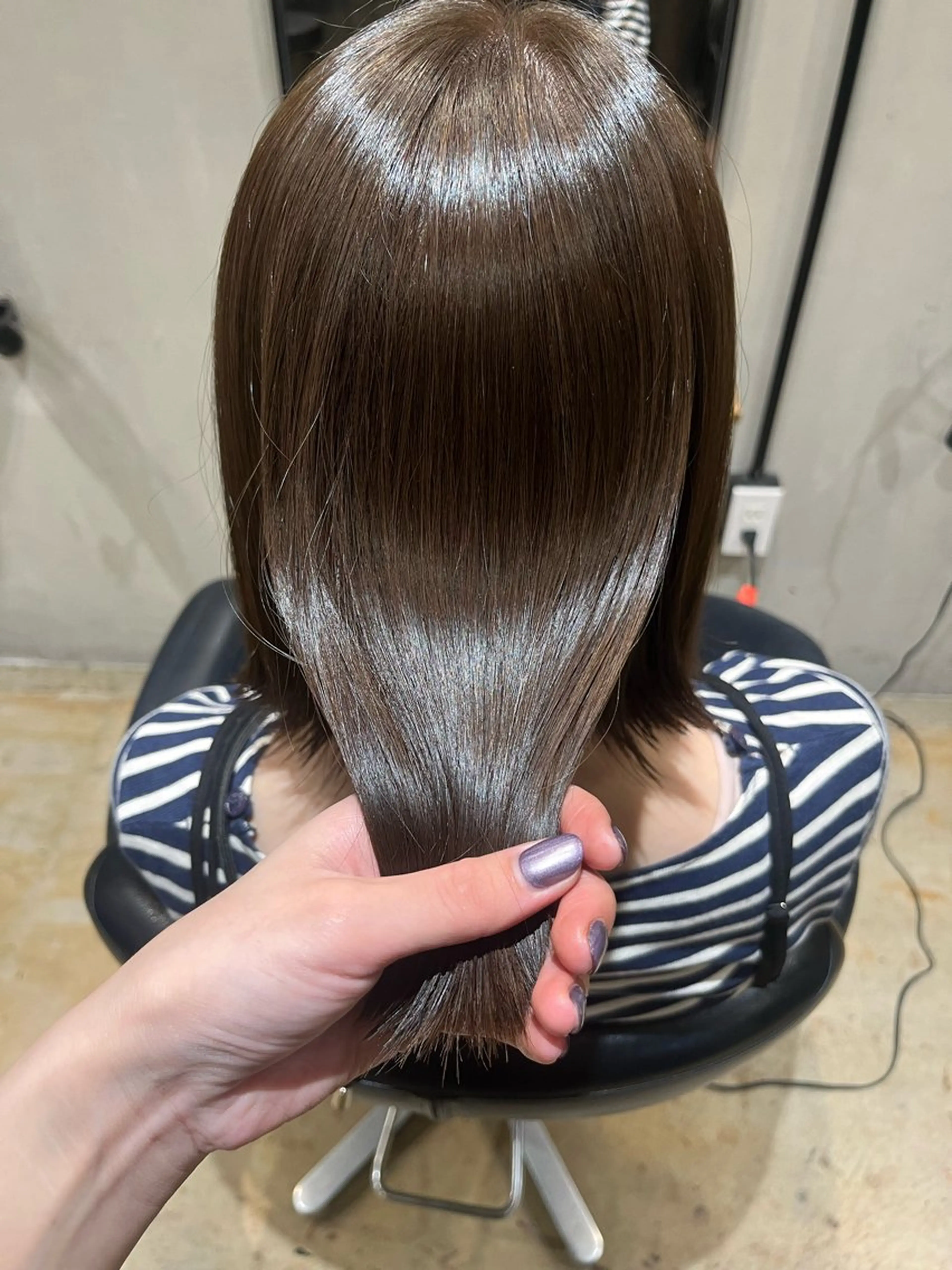 ショート カラー ヘアアレンジ トリートメント みわ/博多 ブリーチ/メンズヘアのヘアスタイル