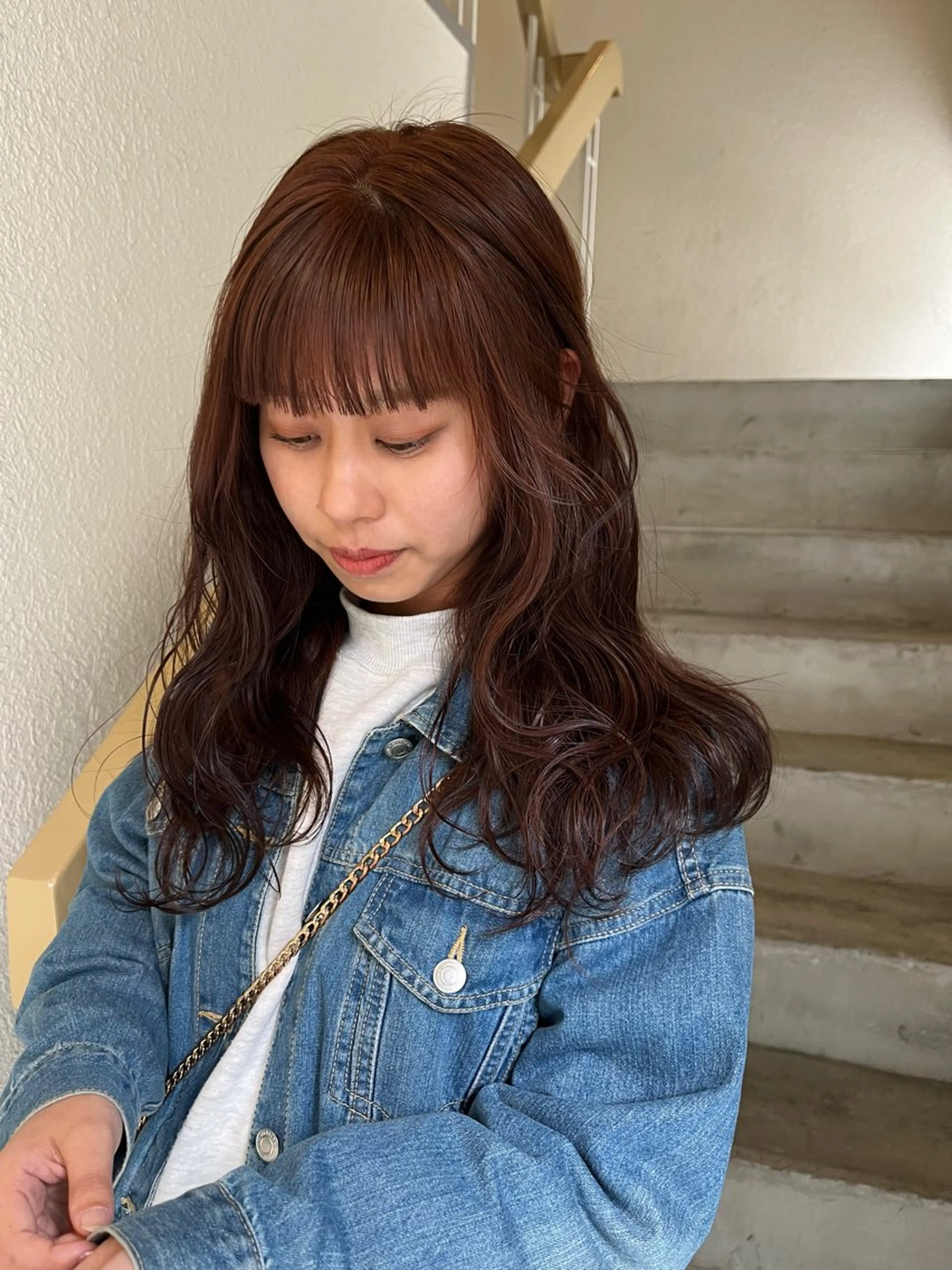 セミロング ヘアカラー SIKI yuuna レイヤーカット🪽のヘアスタイル