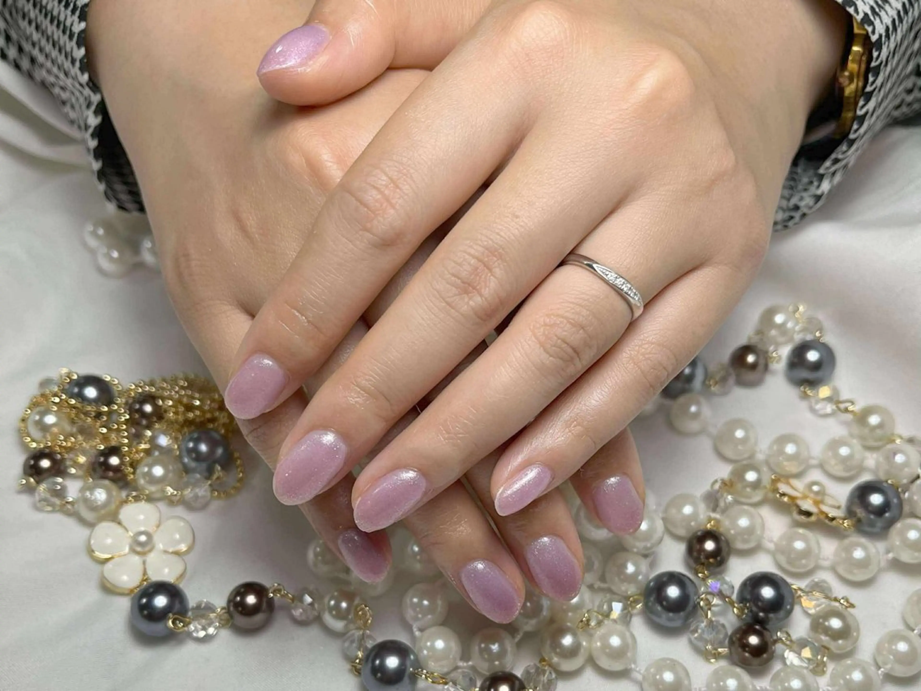 ネイル アートネイル フレンチネイル ジェルネイル グラデーション 韓国ネイル 村中 ハナのネイルデザイン