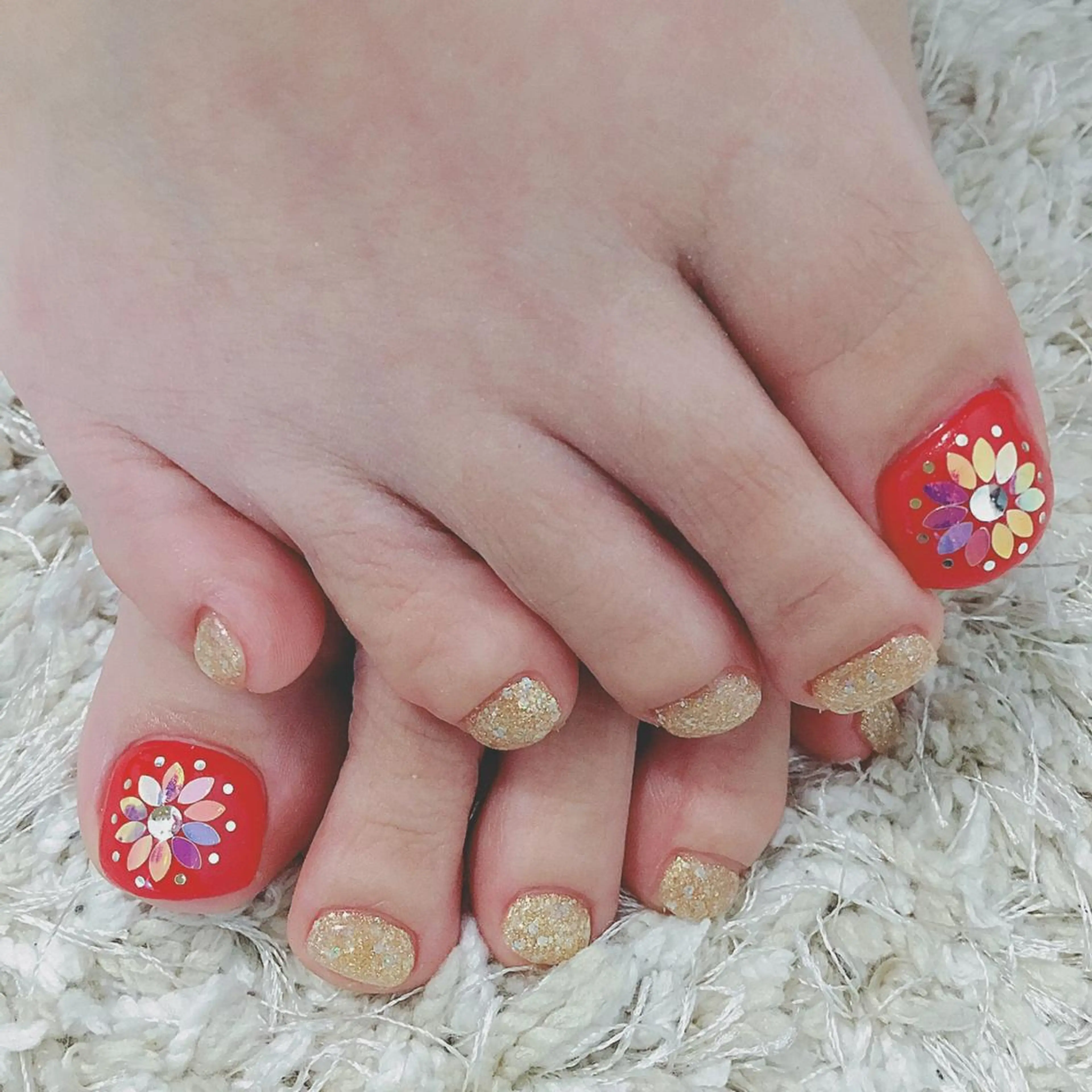 ネイル フットネイル 森山 舞のネイルデザイン