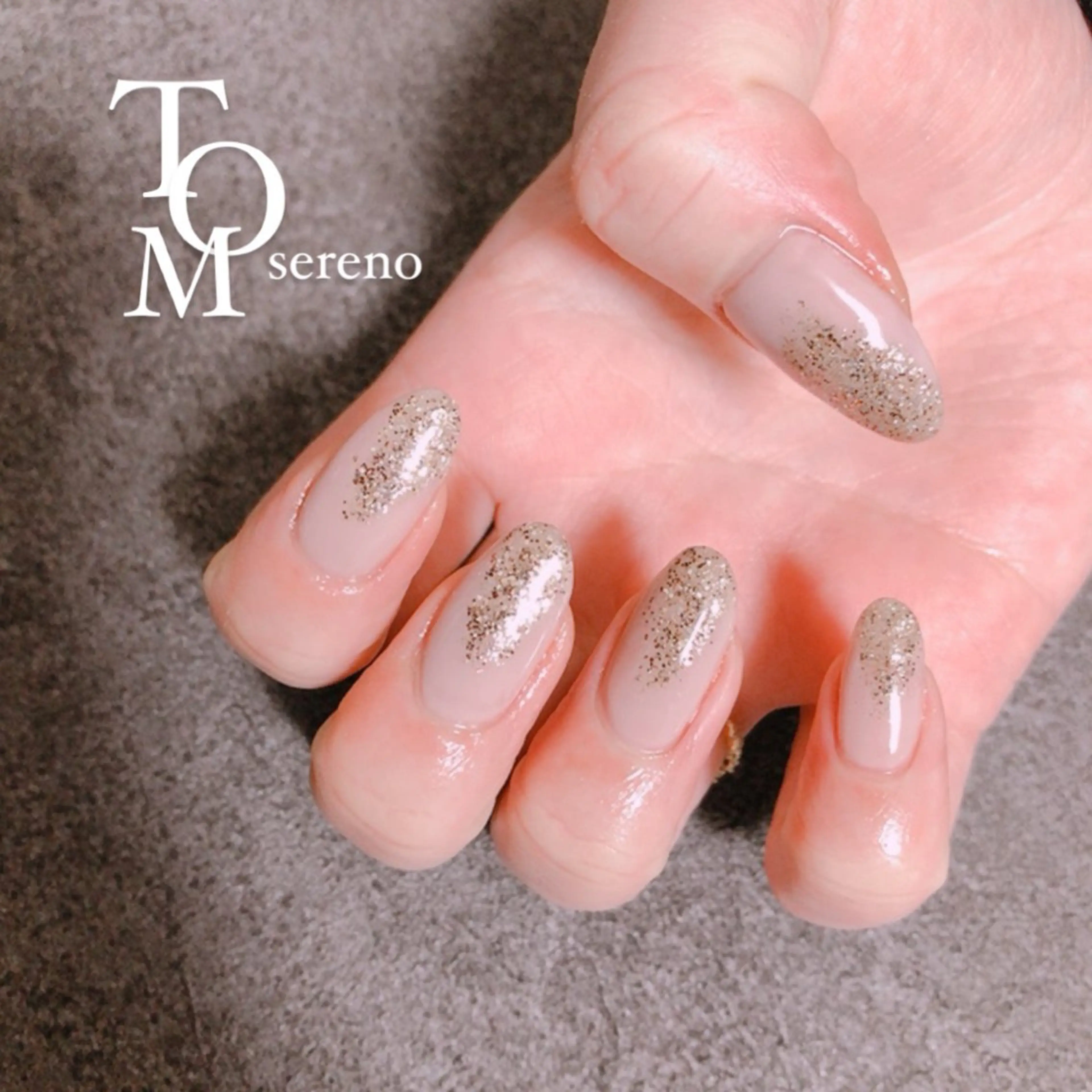 ネイル ラメ(グリッター) ワンカラーネイル ハンドネイル TOM serenoのネイルデザイン