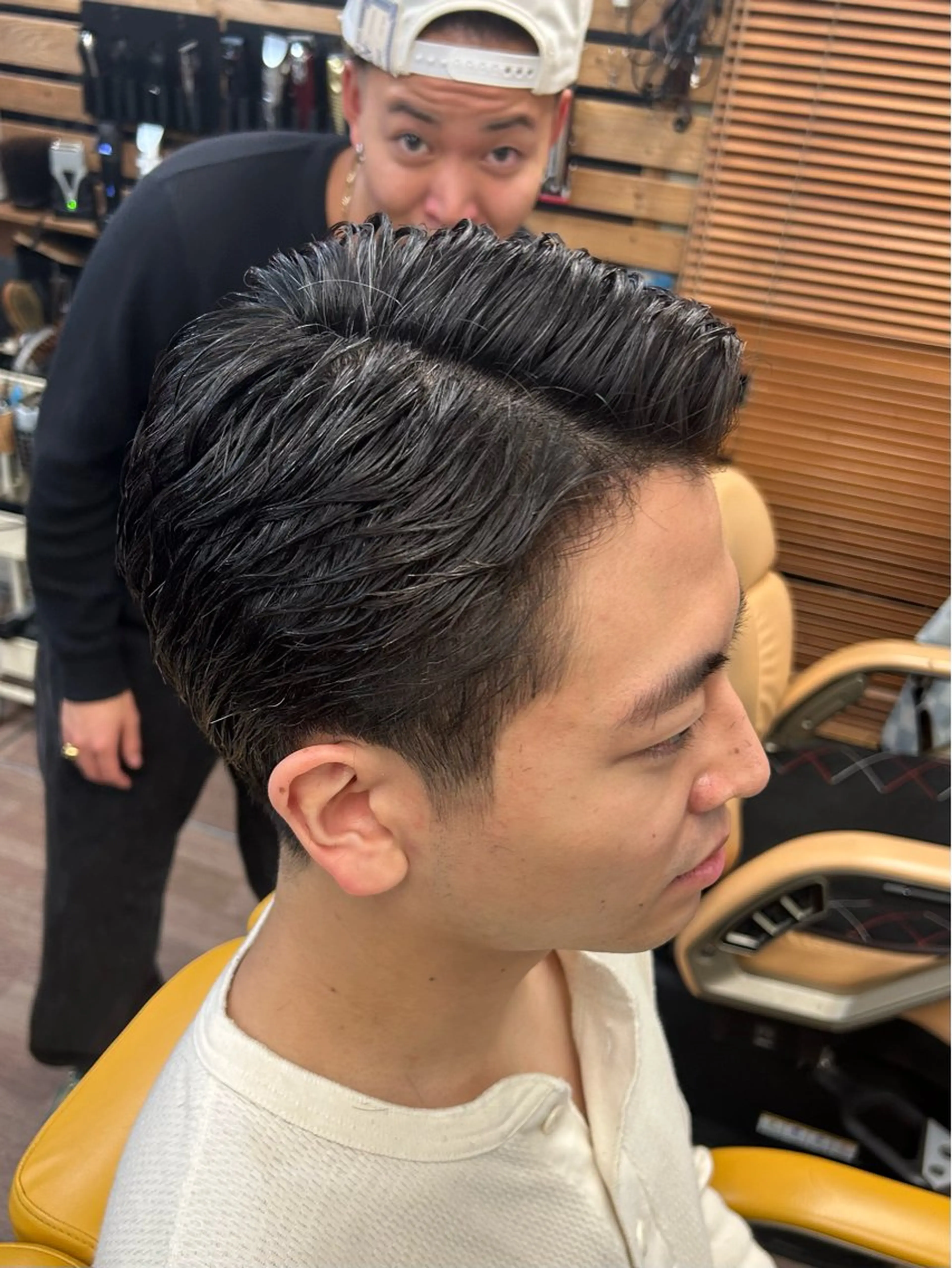 ショート パーマ メンズ メンズパーマ カット パーマ 新宿メンズカット✂︎ 能戸蒼生💈のヘアスタイル