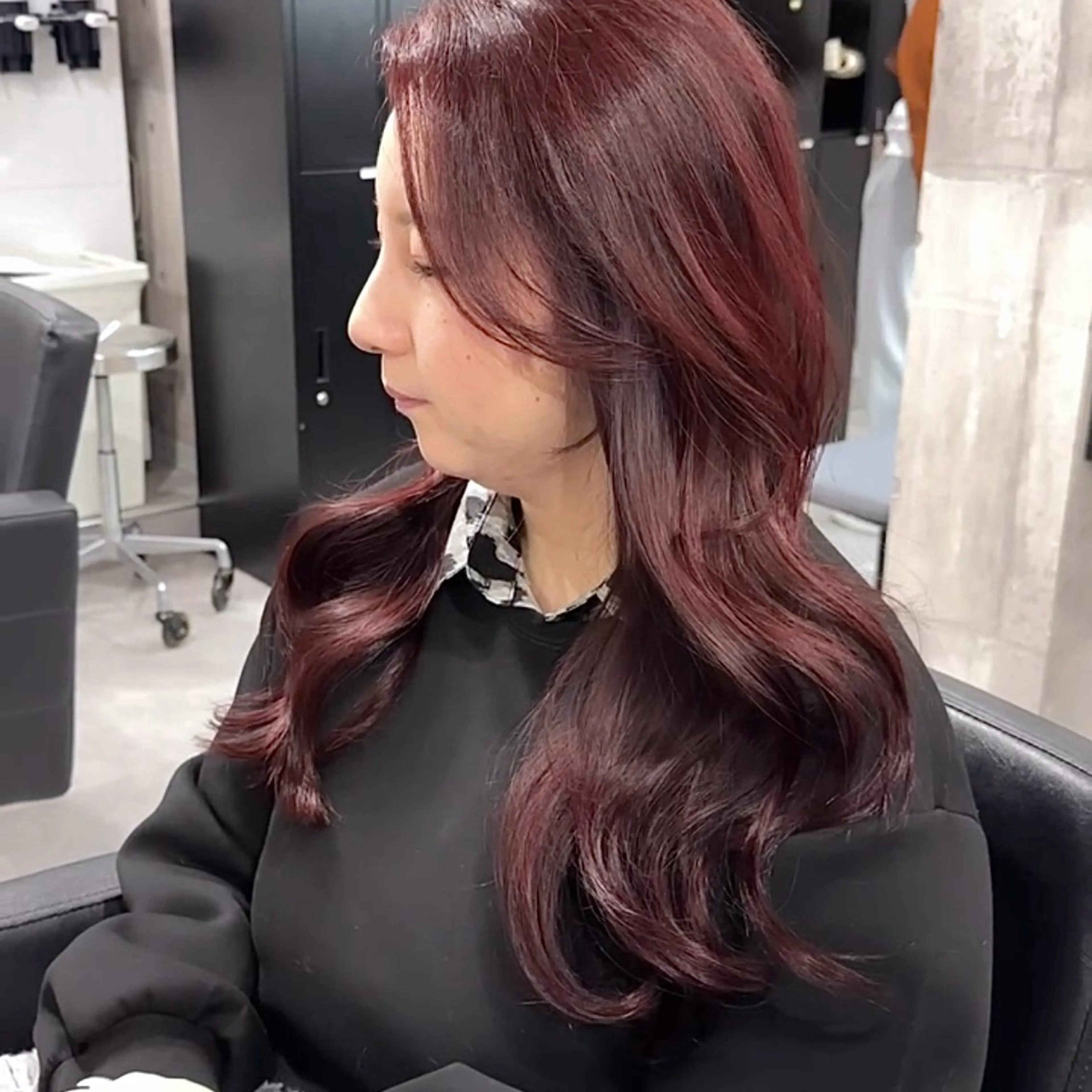 ブリーチなしダブルカラー暖色系カラー×最上級TOKIOトリートメントの写真