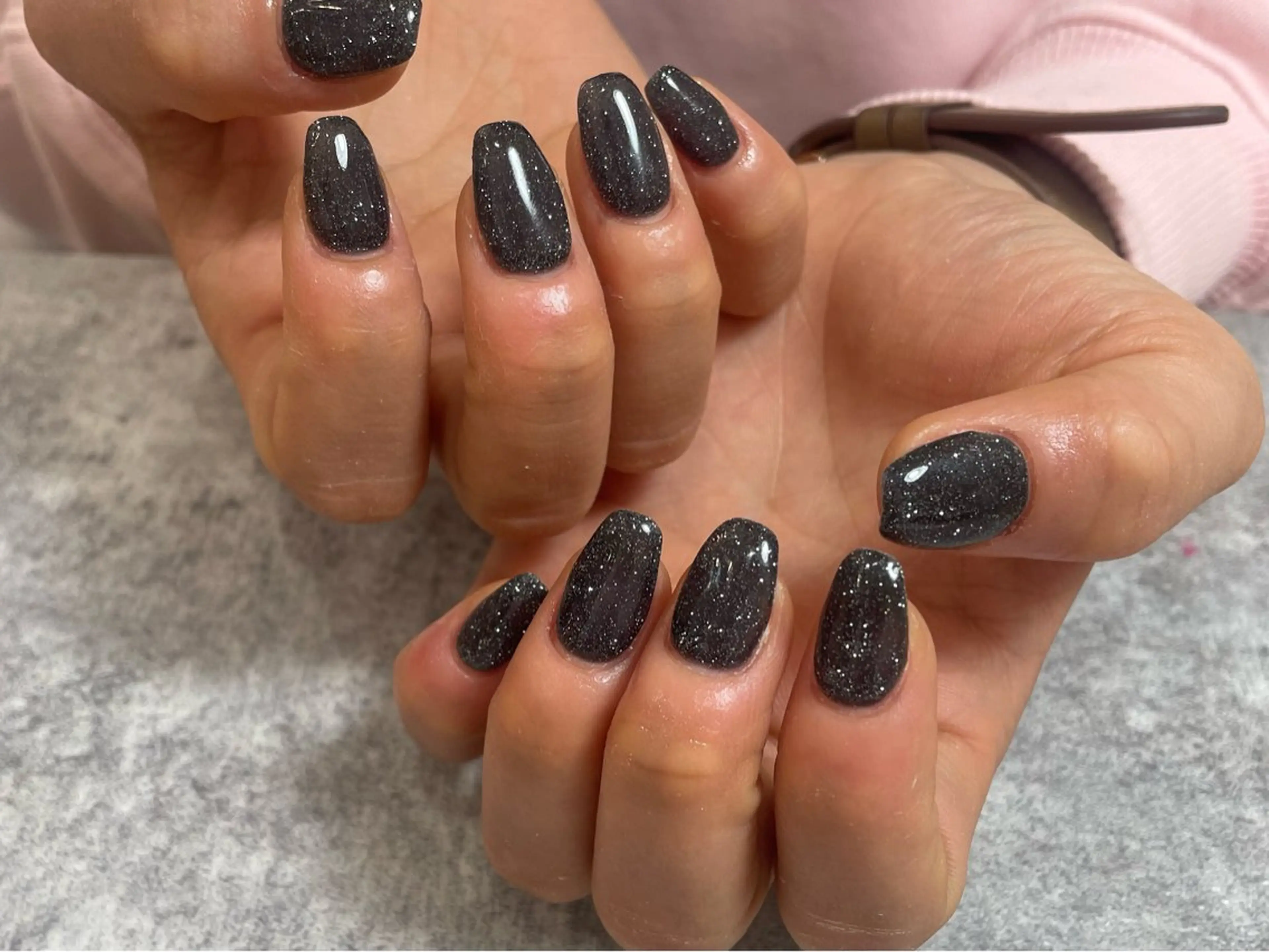 ネイル フラッシュネイル ラメ(グリッター) 【 Lea's 】 kaedeのネイルデザイン