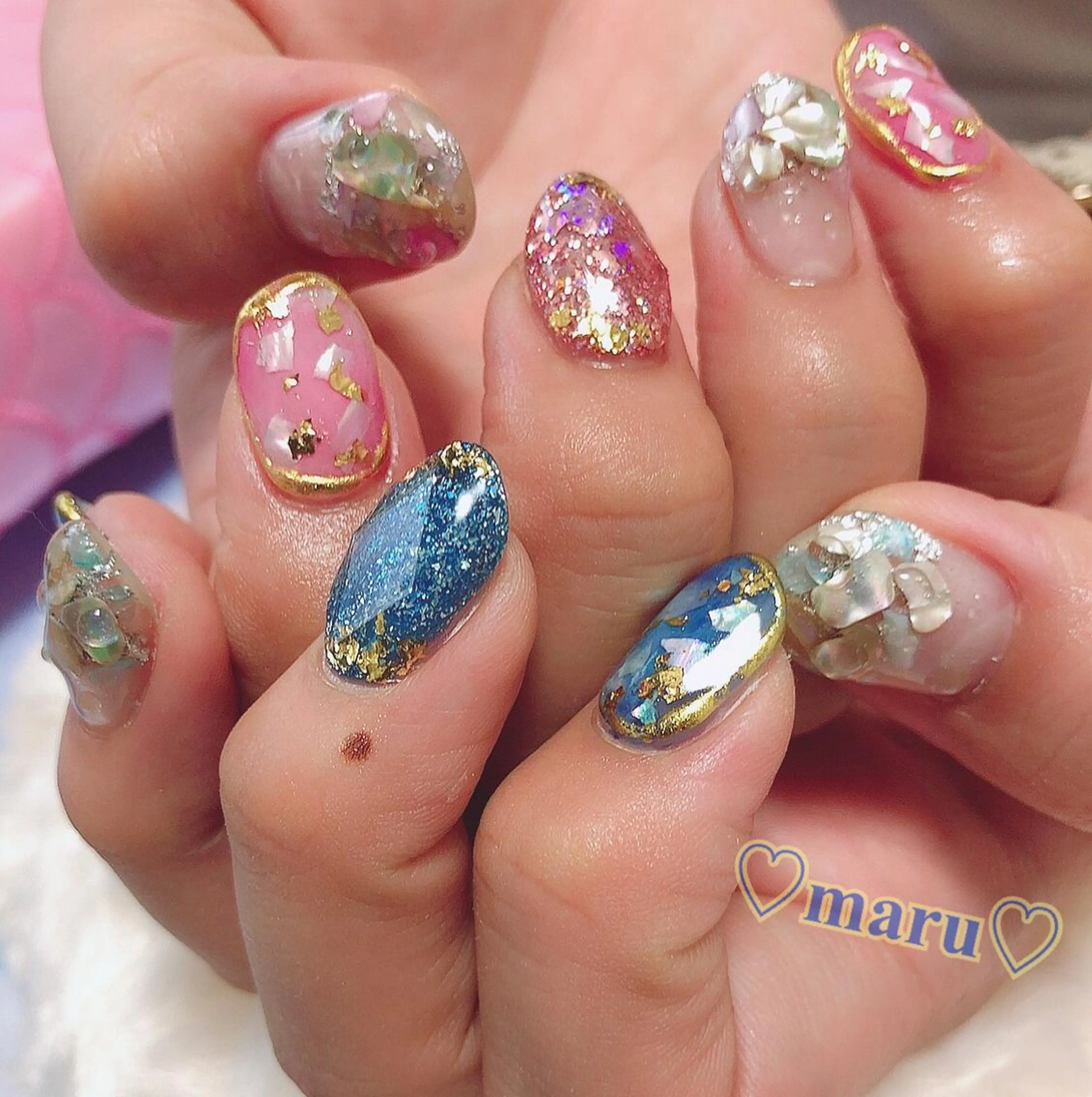 ネイル ハンドネイル フットネイル まるみ ♡のネイルデザイン