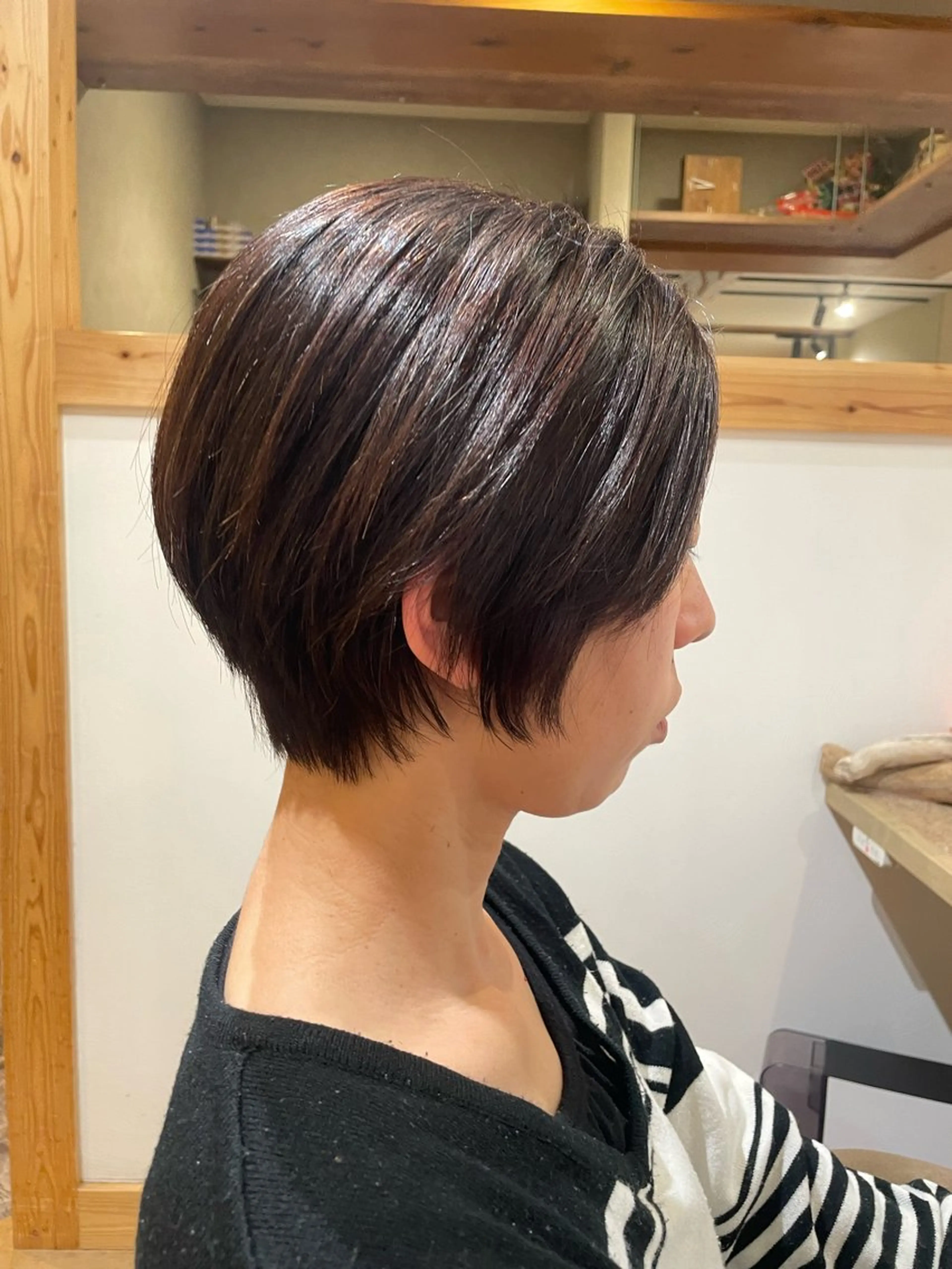 ショート ショートヘア カット パーマ 山口里莉 /パーマモデル募集のヘアスタイル