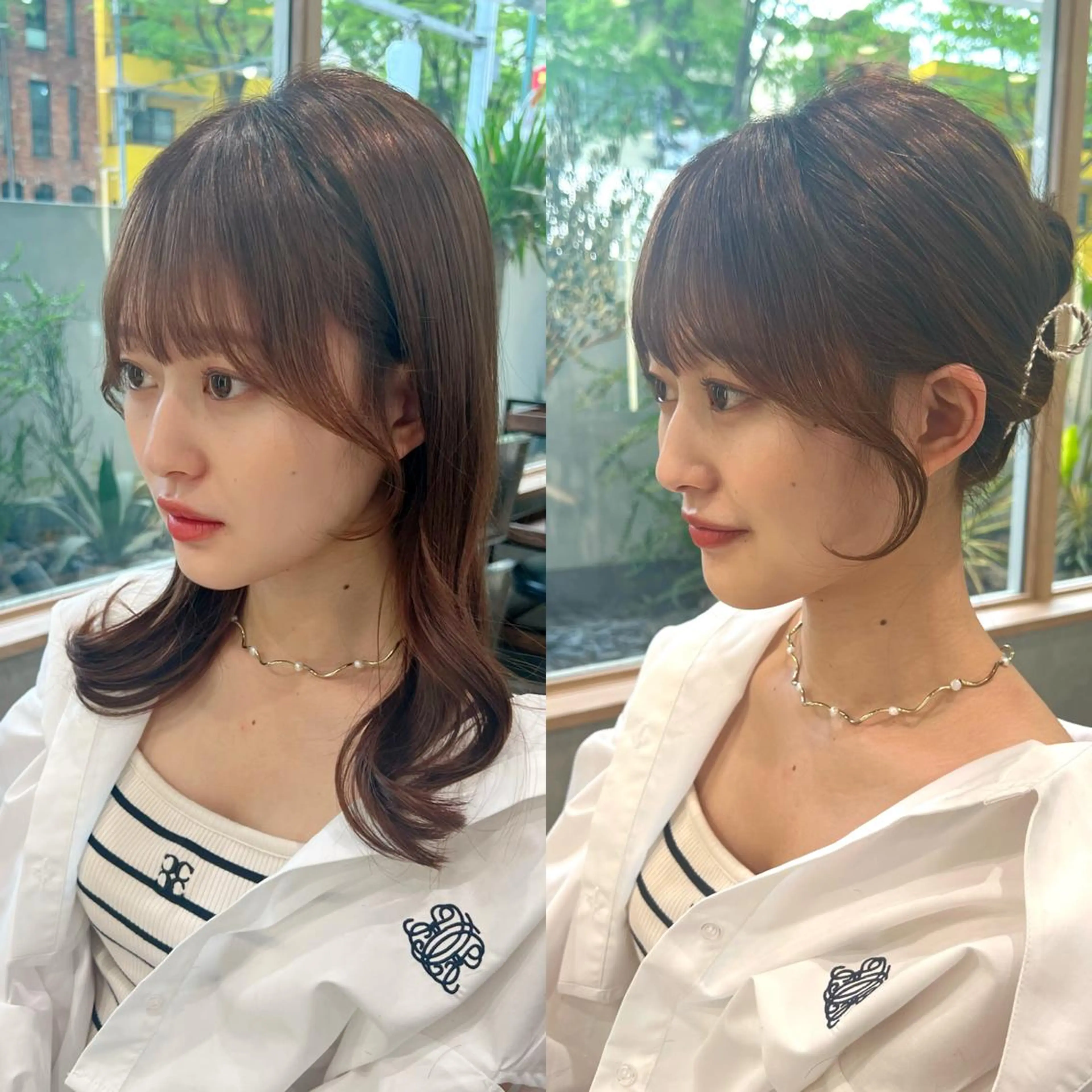 ロング カット 顔周り🇰🇷韓国 レイヤー/いづみ💞のヘアスタイル