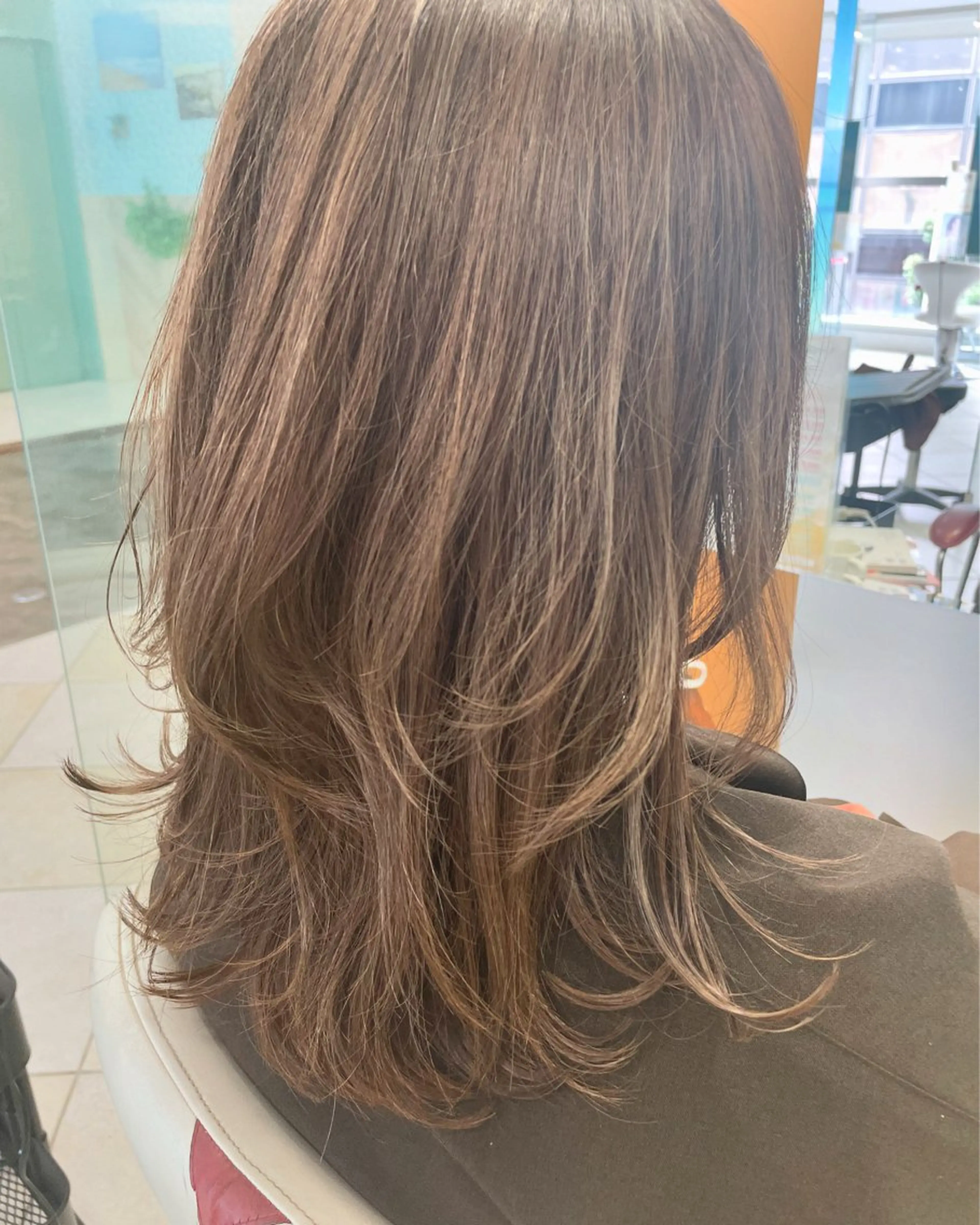 ミディアム カラー ボブ/暖色/デザイン KOYUKI⛄️のヘアスタイル