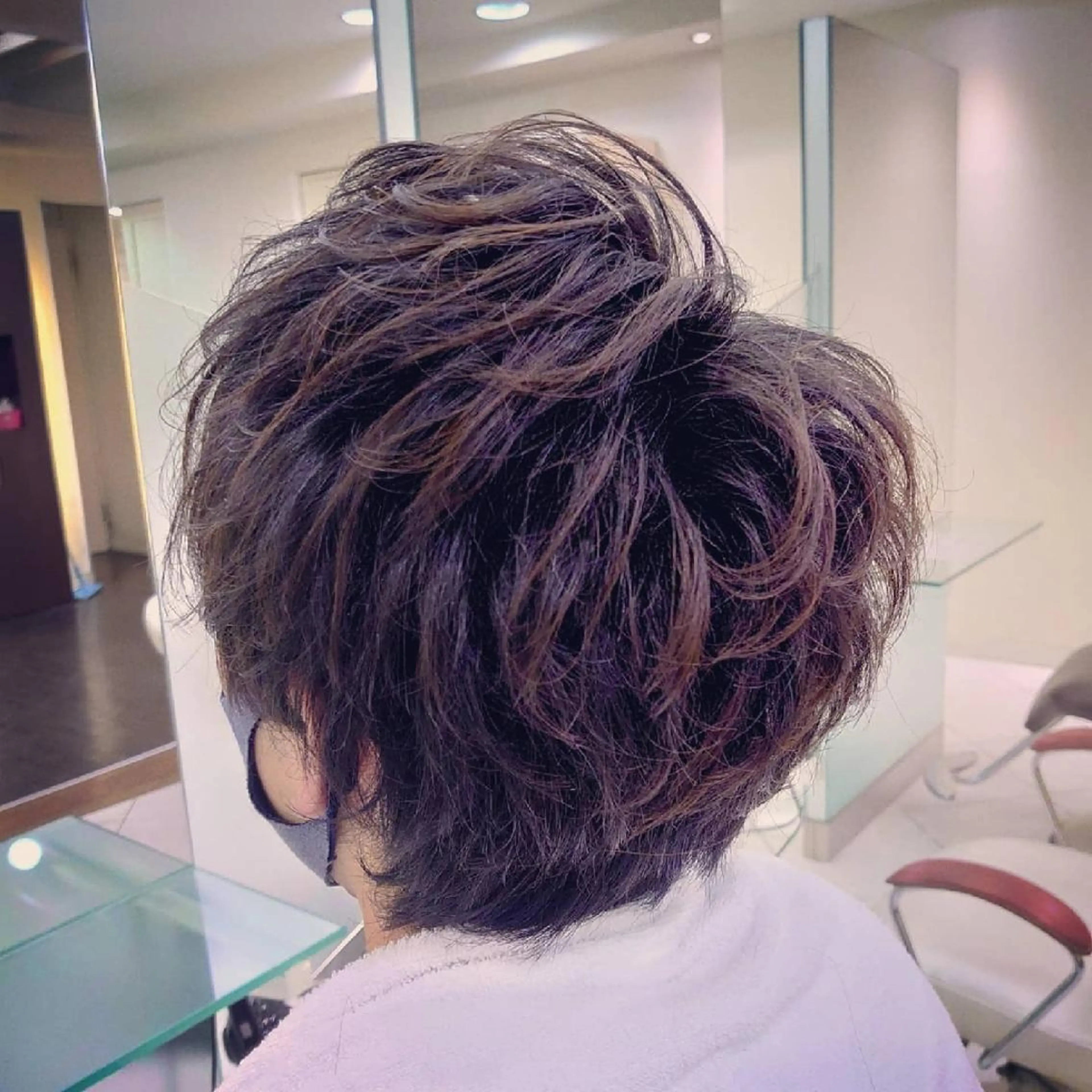 ミディアム パーマ メンズ ミディアムパーマ マッシュ メンズパーマ 🐺デザインウルフ / 一ノ瀬 凌🐺のヘアスタイル