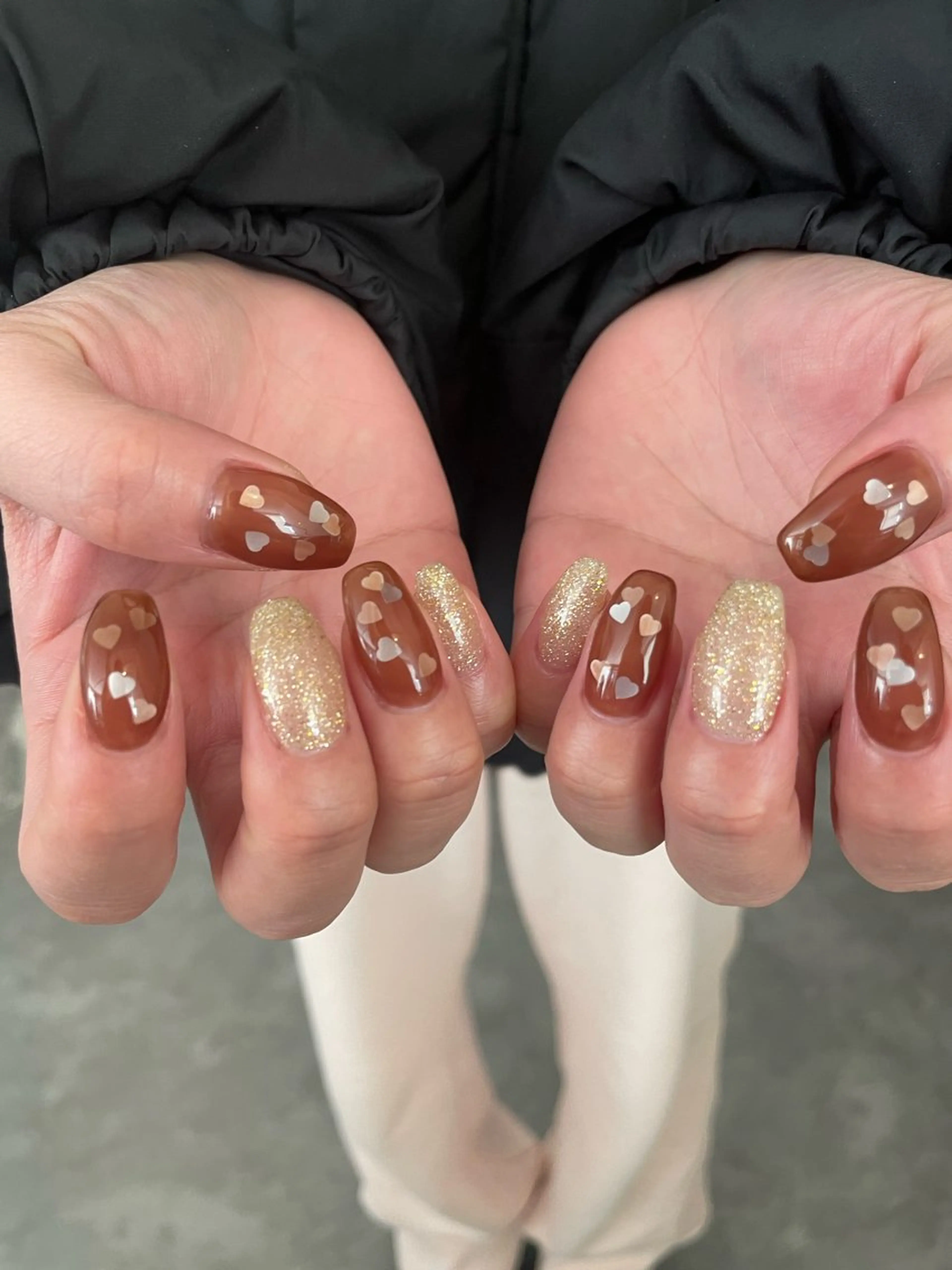 ネイル ハート ハンドネイル roof nailのネイルデザイン