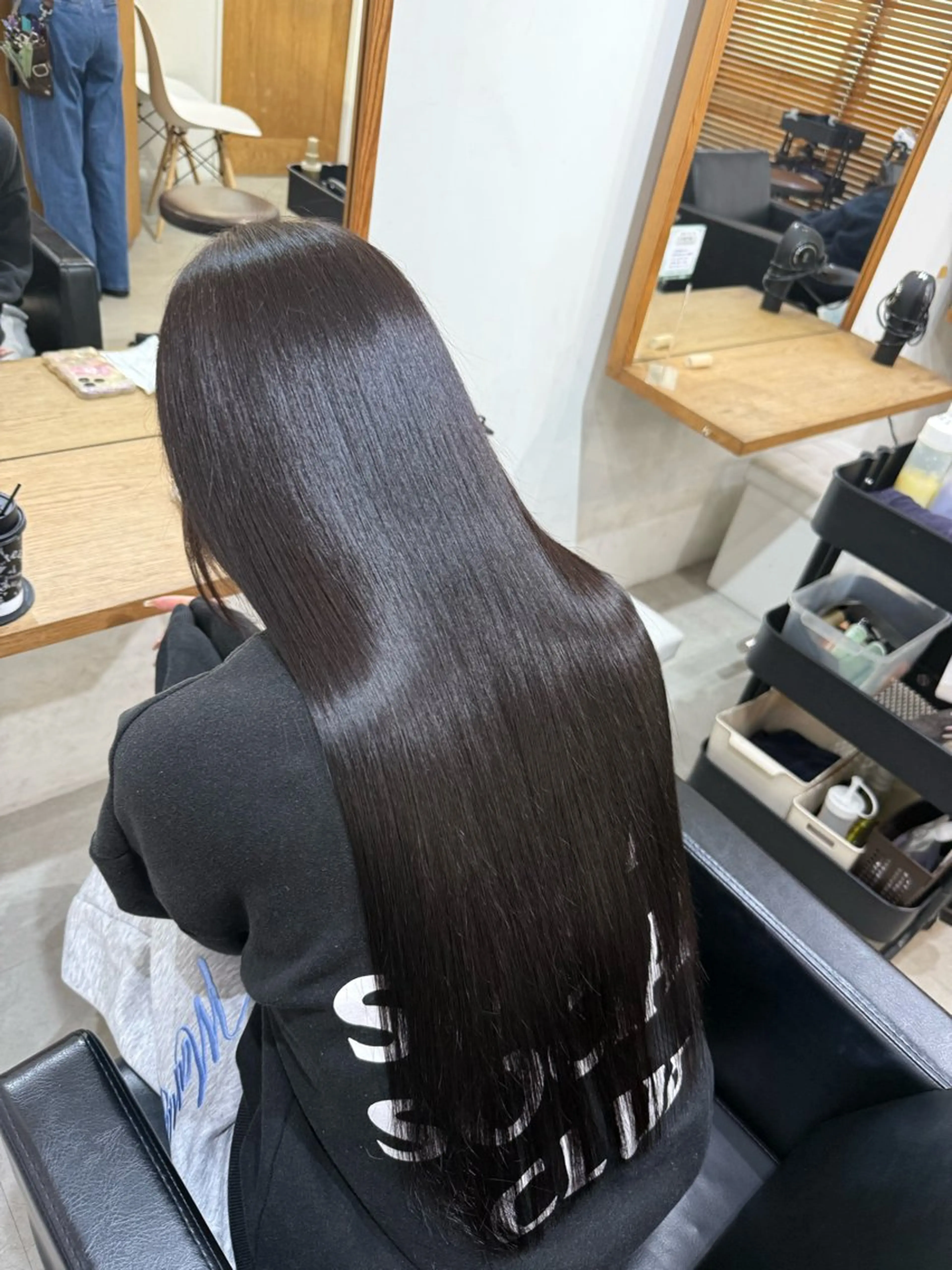 ロング カラー 銀座⚜️【脱白髪染め 美髪矯正】トグチのヘアスタイル