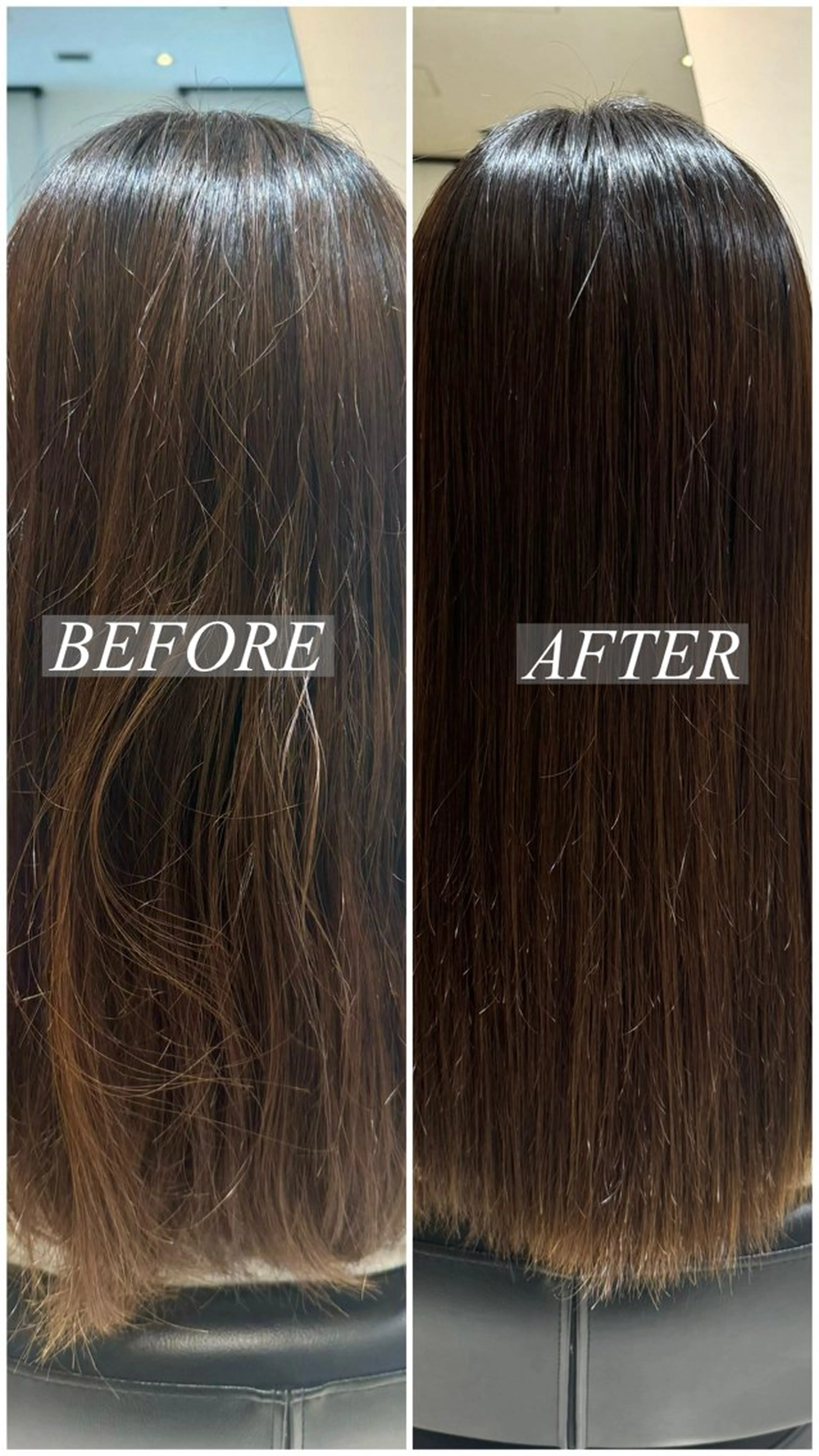 セミロング cue所属・石和茉由香/カラー /パーマ/縮毛矯正のヘアスタイル