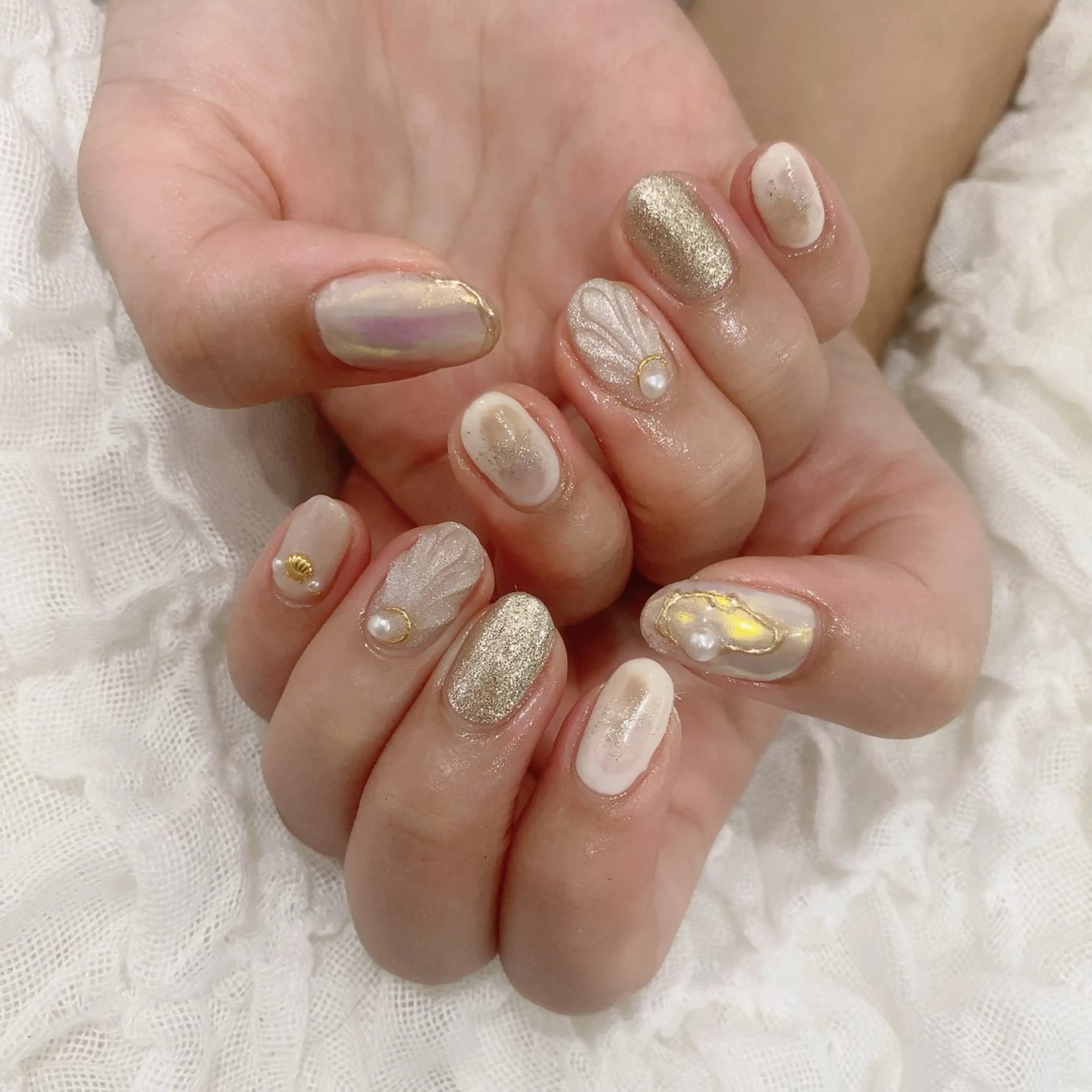ネイル ミラーネイル ハンドネイル SOL NAILのネイルデザイン